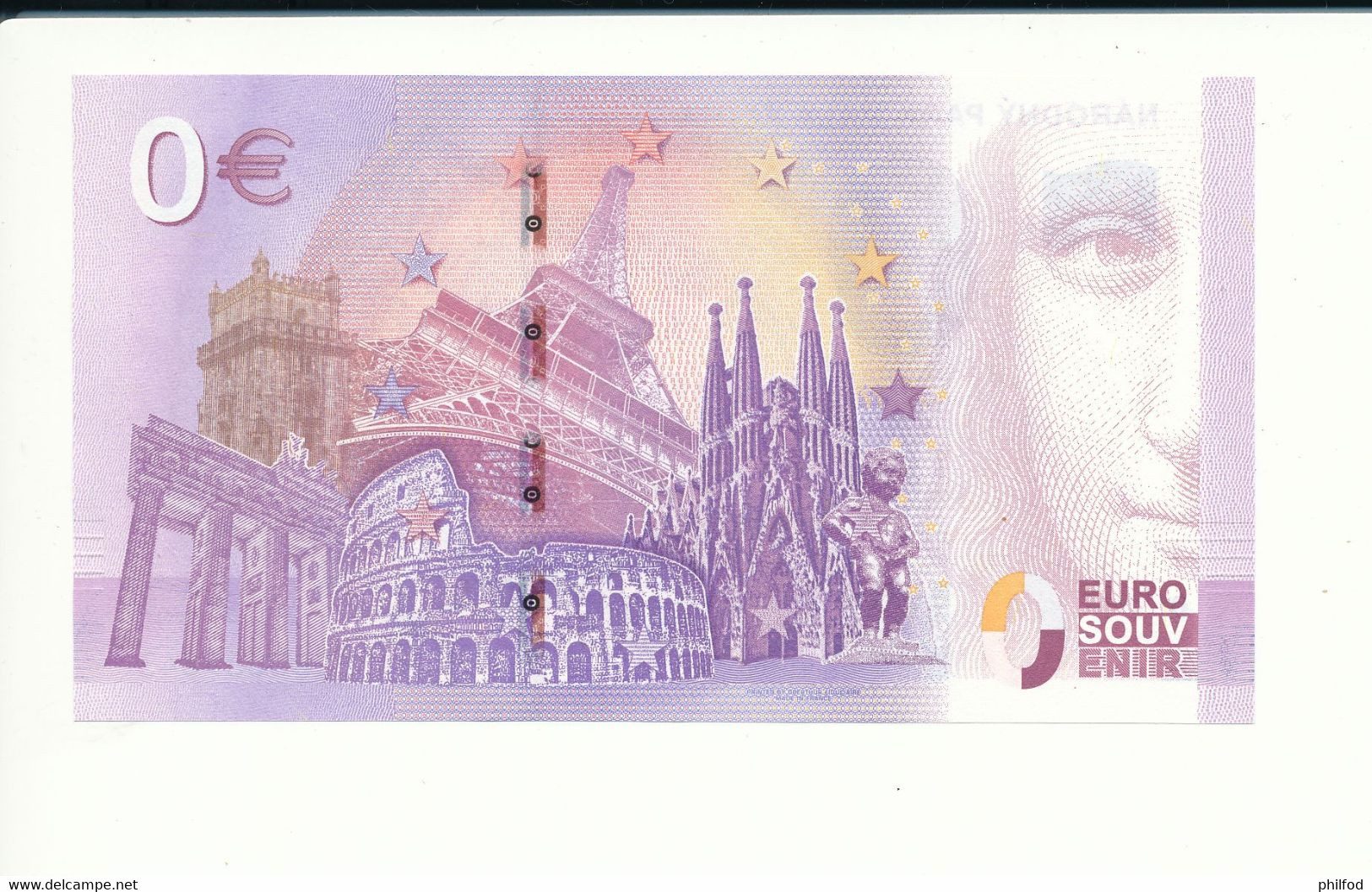 Billet Touristique 0 Euro - NÁRODNÝ PARK MALÁ FATRA - EEBU - 2019-1 - N° 9843 - Autres & Non Classés