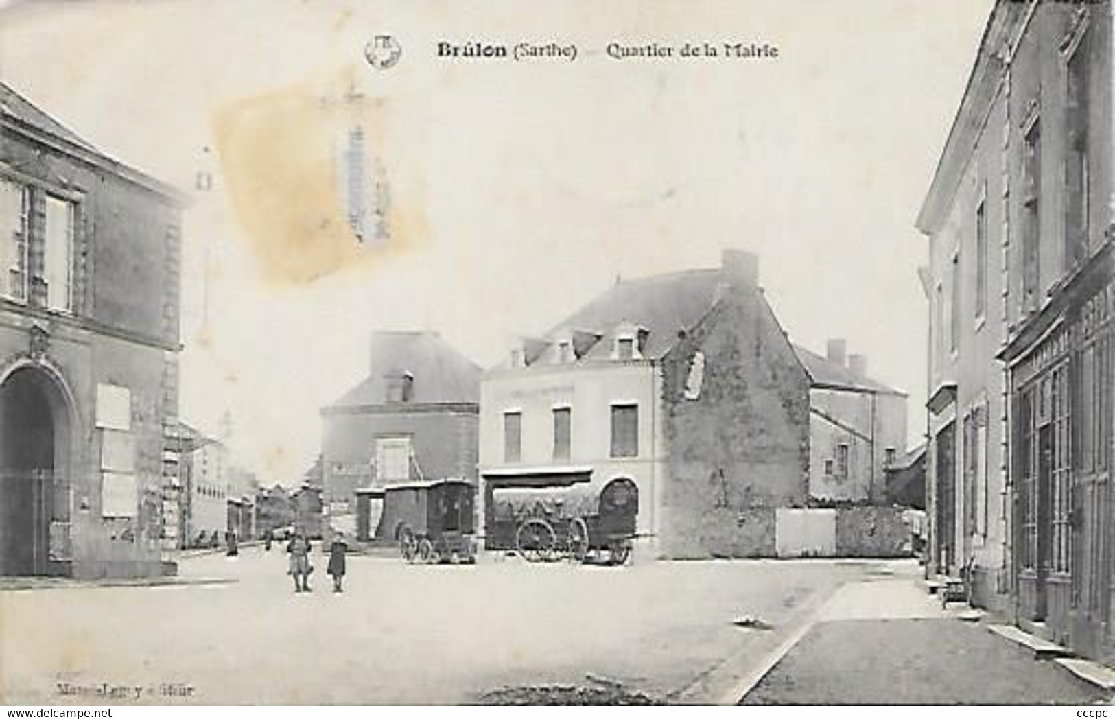 CPA Brulon Quartier De La Mairie - Brulon