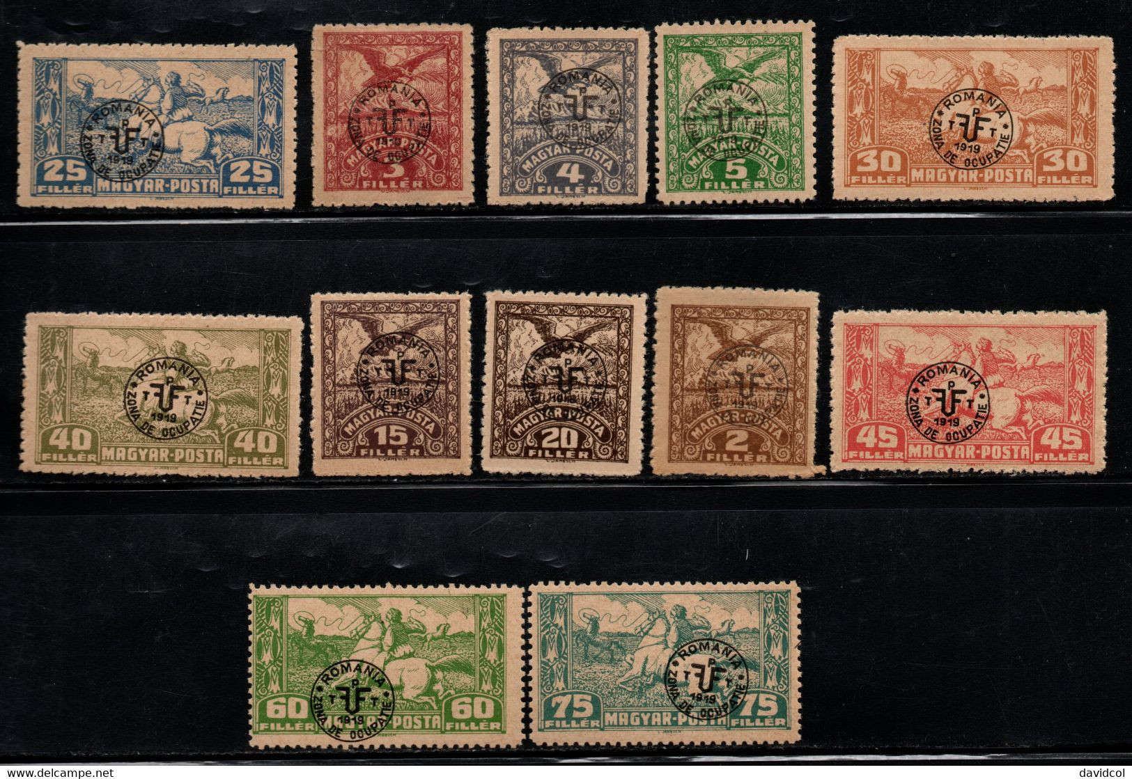 1587- HUNGARY 1920 - DEBRECZEN  SECOND ISSUE -  SC#: 3N1 // 3N16 -  MNH - (3  FILLER ARE MH) - OVERPRINTED - Debreczen