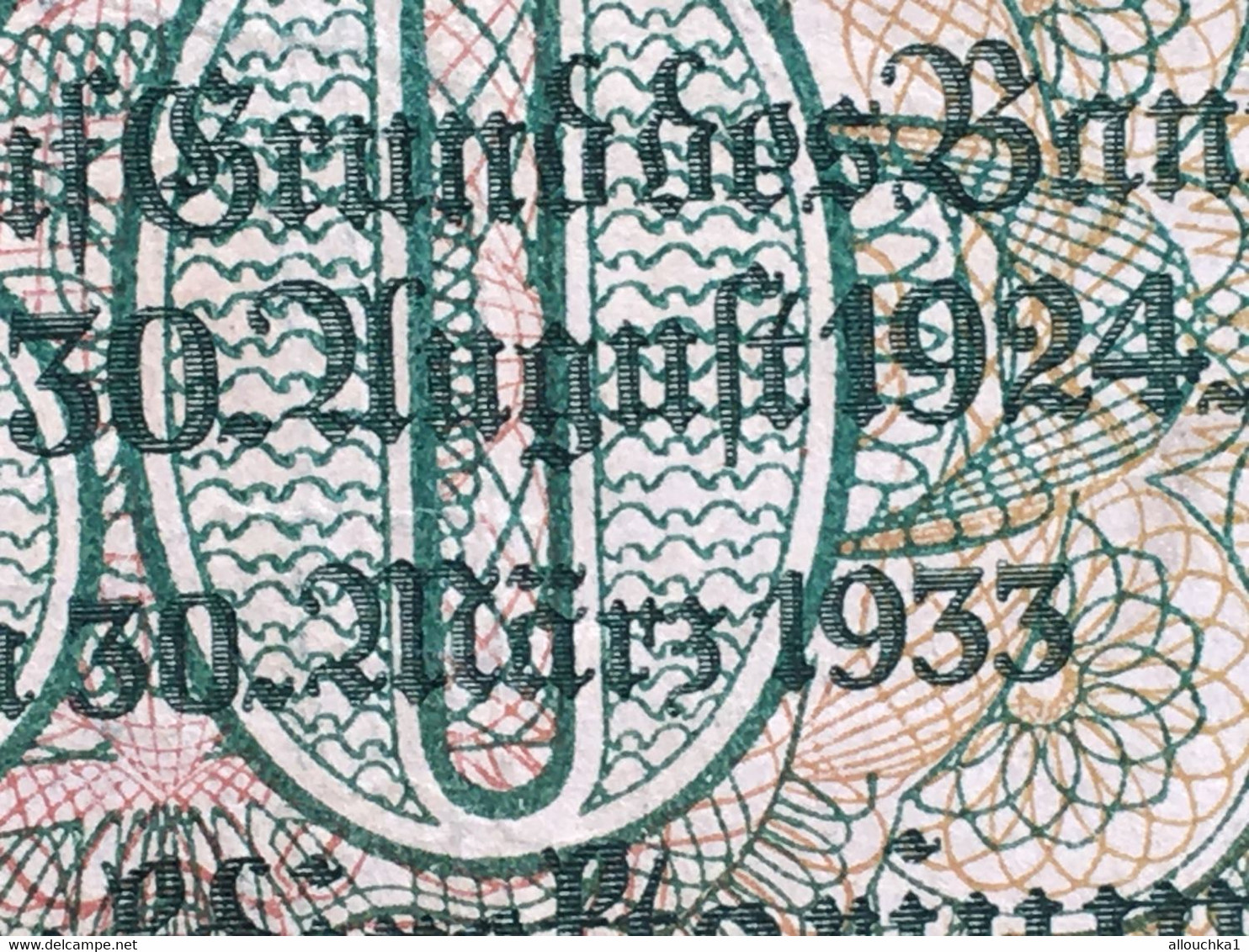 Deutschland 50 Reichsmark Reichsbanknote 30.März 1933 50 Reichsmark Banknote 30.03.1933 Gebraucht-Bilet Banque Allemagne - 50 Mark