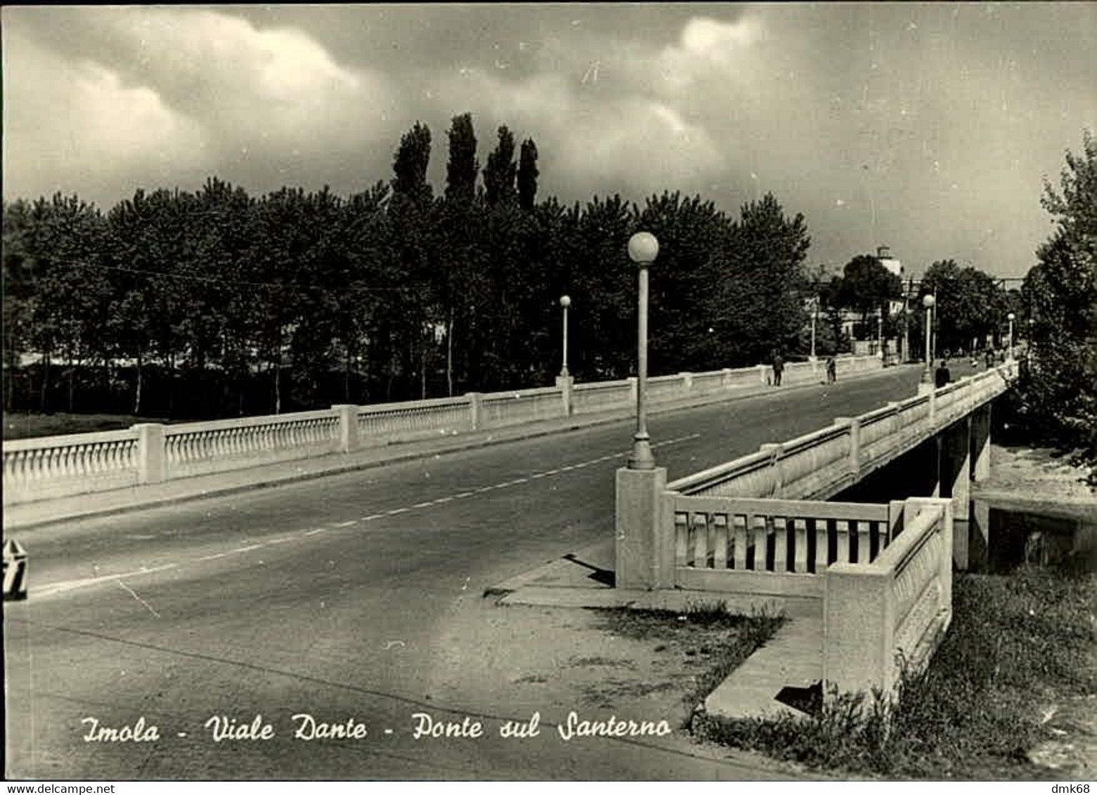 IMOLA - VIALE DANTE - PONTE SUL SANTERNO - EDIZ. GALEATI - TIMBRO AMBULANTE MESS. ANCONA MILANO - 1966 (14326) - Imola