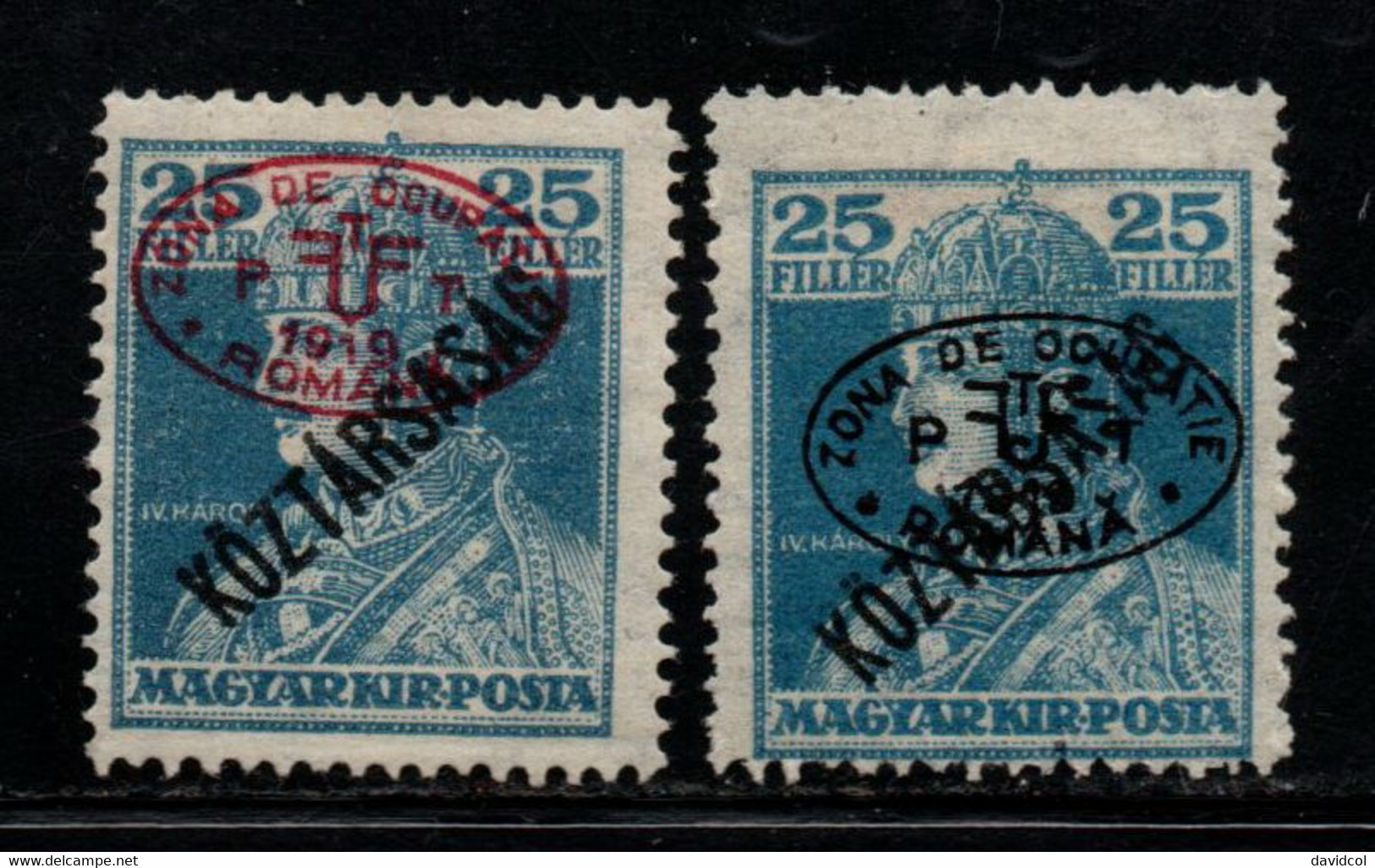 1623- DEBRECZEN - FIRST ISSUE - 1919 - SC#: 2N49,2N49a - MH - - Debreczen