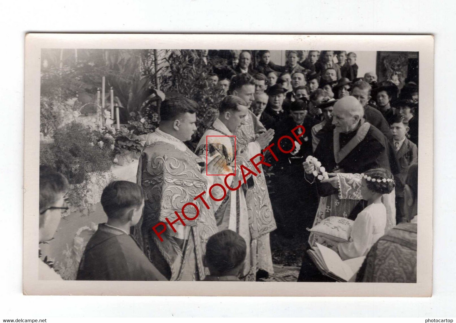 CHATENOIS-KESTENHOLZ-67-Procession-Reposoir-Animation-Religion-Fete Dieu-?-Enfants-19x CARTES PHOTOS - Chatenois