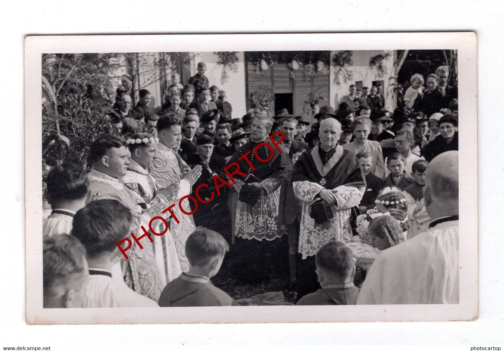 CHATENOIS-KESTENHOLZ-67-Procession-Reposoir-Animation-Religion-Fete Dieu-?-Enfants-19x CARTES PHOTOS - Chatenois