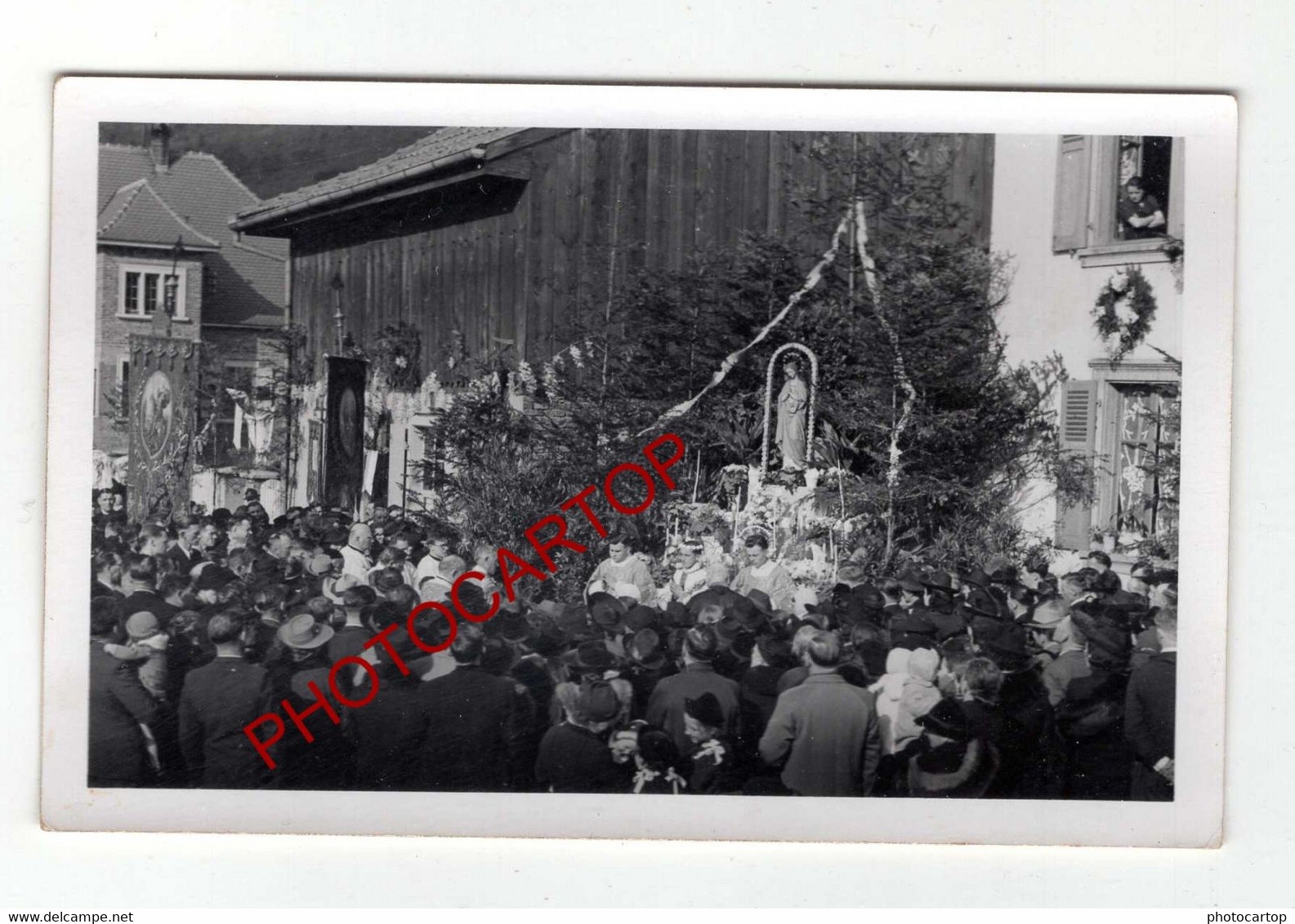 CHATENOIS-KESTENHOLZ-67-Procession-Reposoir-Animation-Religion-Fete Dieu-?-Enfants-19x CARTES PHOTOS