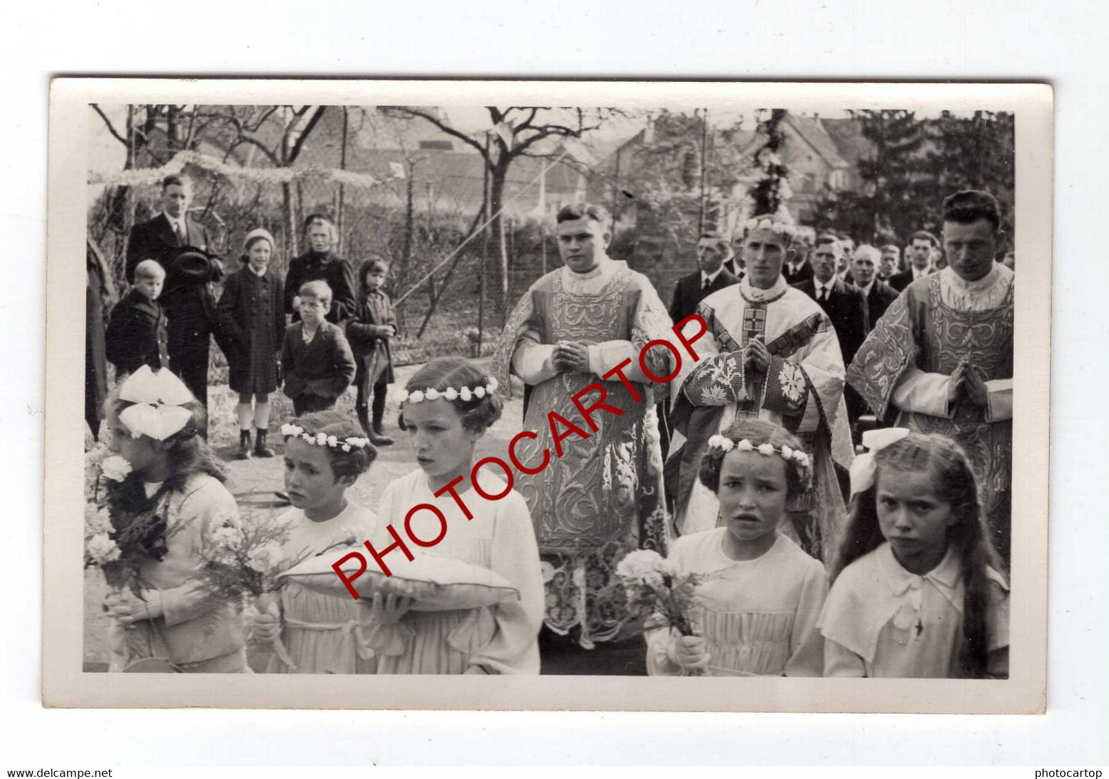 CHATENOIS-KESTENHOLZ-67-Procession-Reposoir-Animation-Religion-Fete Dieu-?-Enfants-19x CARTES PHOTOS