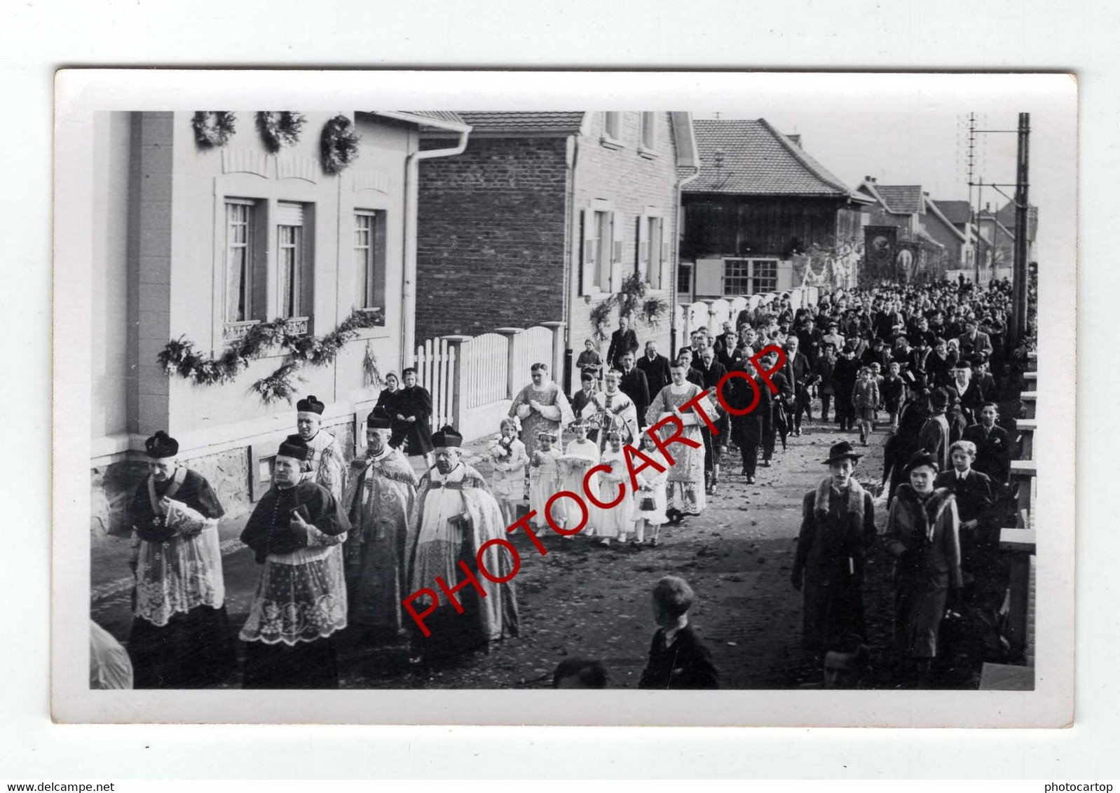 CHATENOIS-KESTENHOLZ-67-Procession-Reposoir-Animation-Religion-Fete Dieu-?-Enfants-19x CARTES PHOTOS