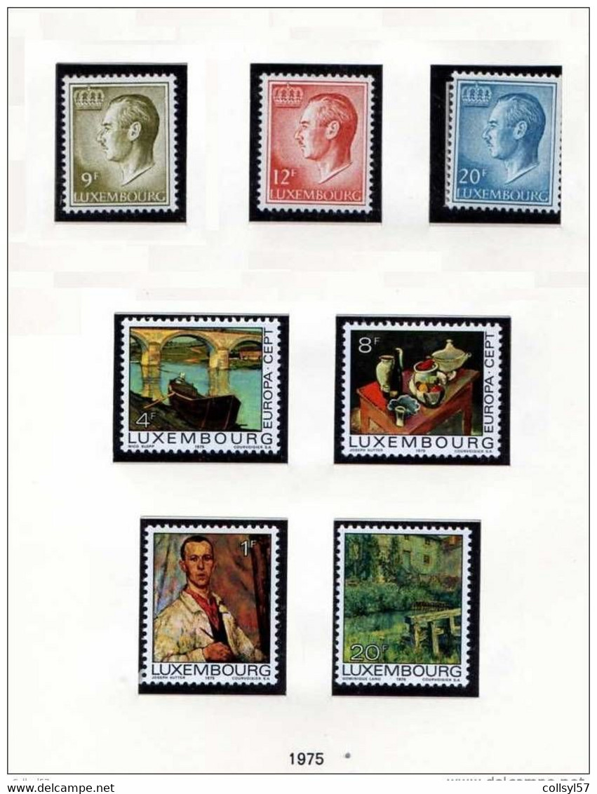 LUXEMBOURG Année 1975 - CARITAS - PEINTURES - .......... - Full Years