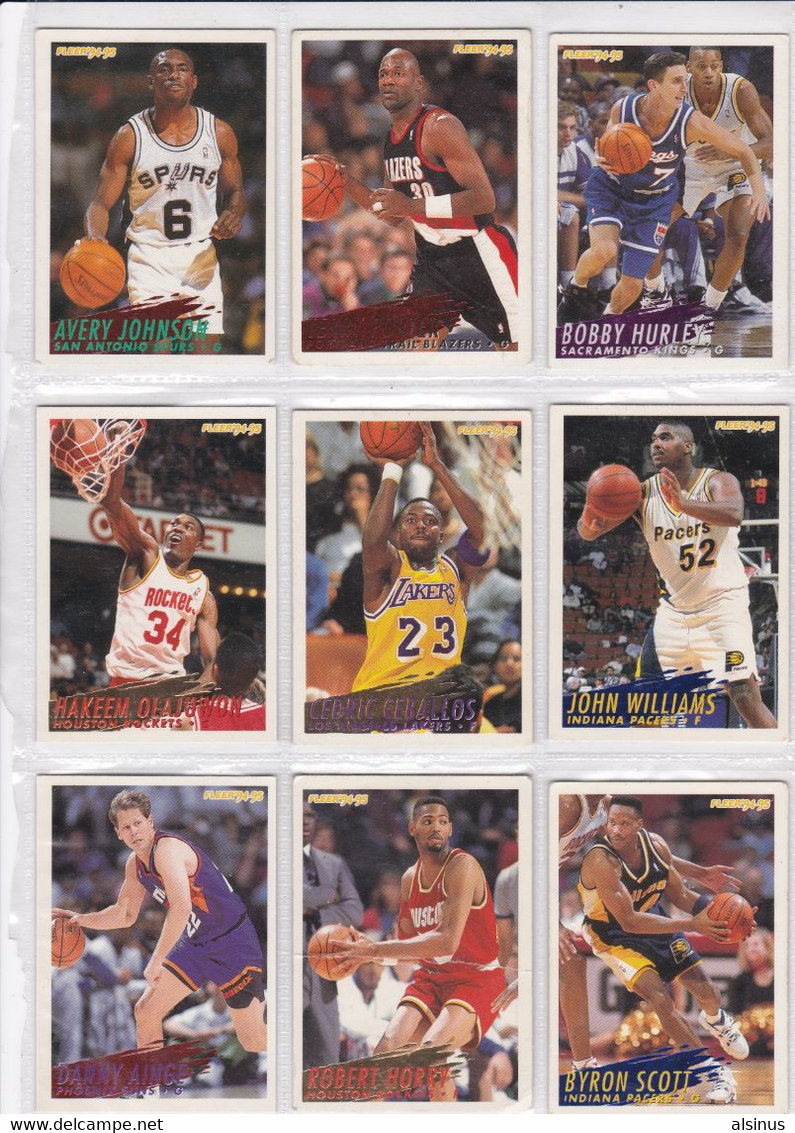 BASKET - NBA - FLEER  94/95 - 49  VIGNETTES - Lots