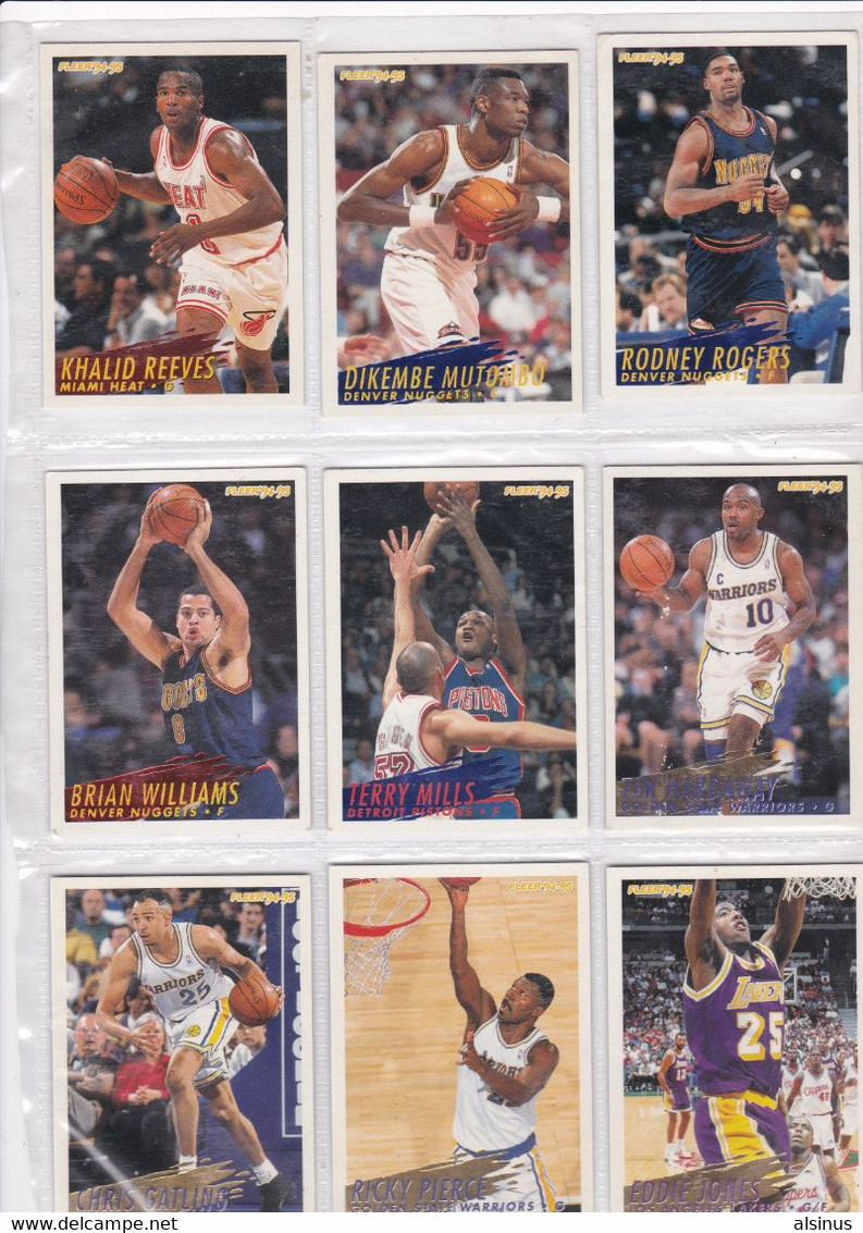 BASKET - NBA - FLEER  94/95 - 49  VIGNETTES - Lots