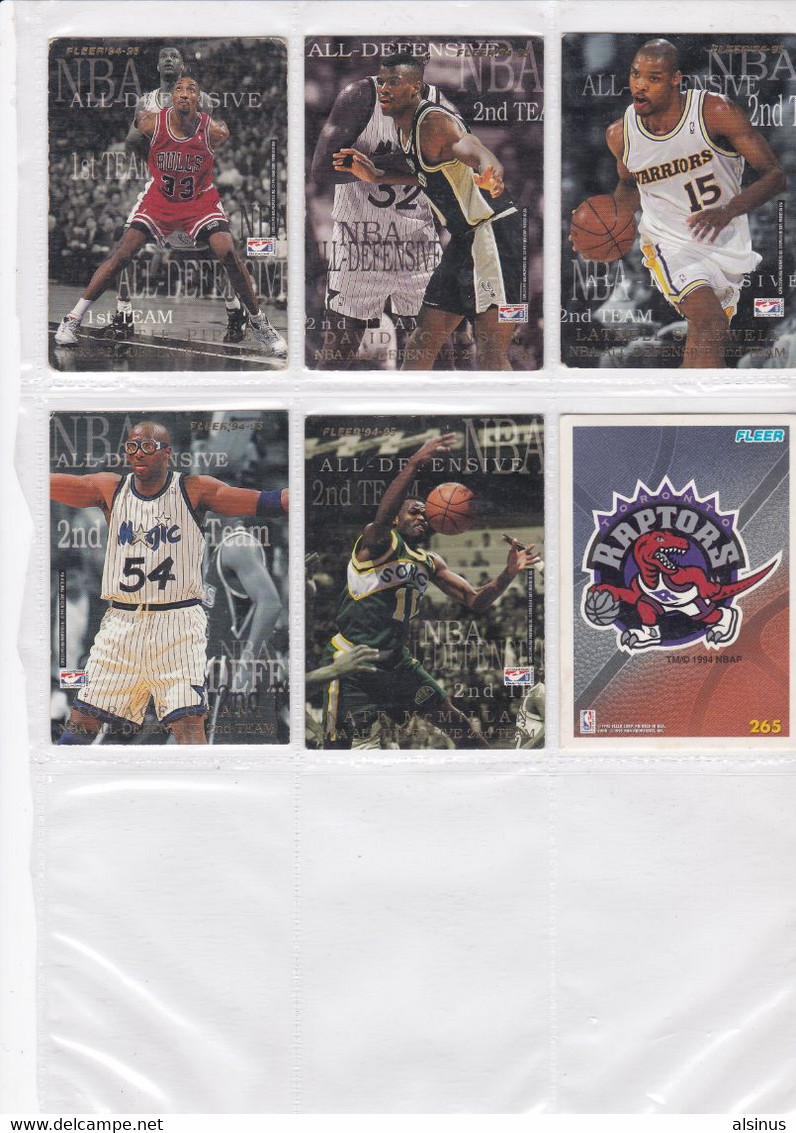 BASKET - NBA - FLEER  94/95 - 49  VIGNETTES - Lots