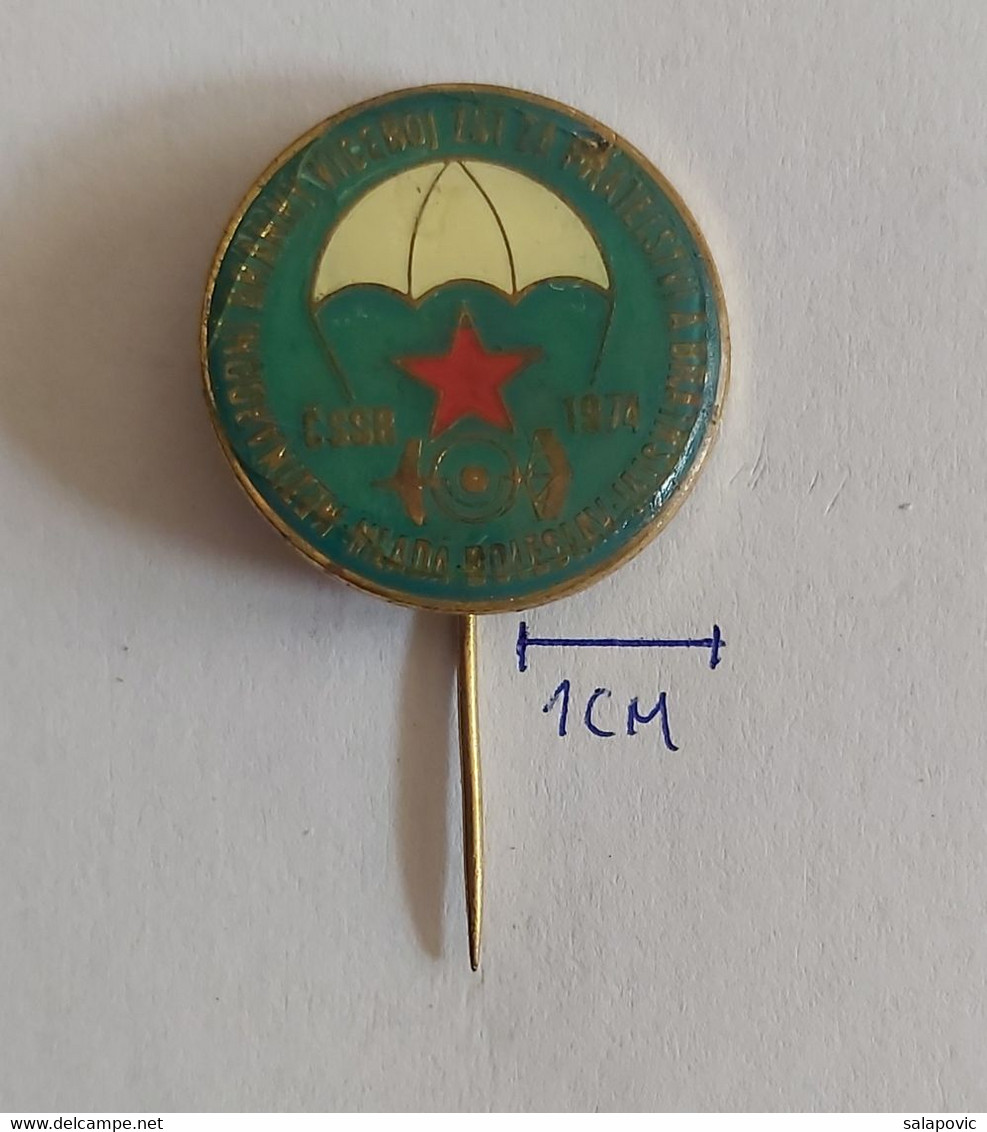 Parachutting CSSR Mlada Boleslav 1974 Czech Republic PIN A13/10 - Paracaidismo