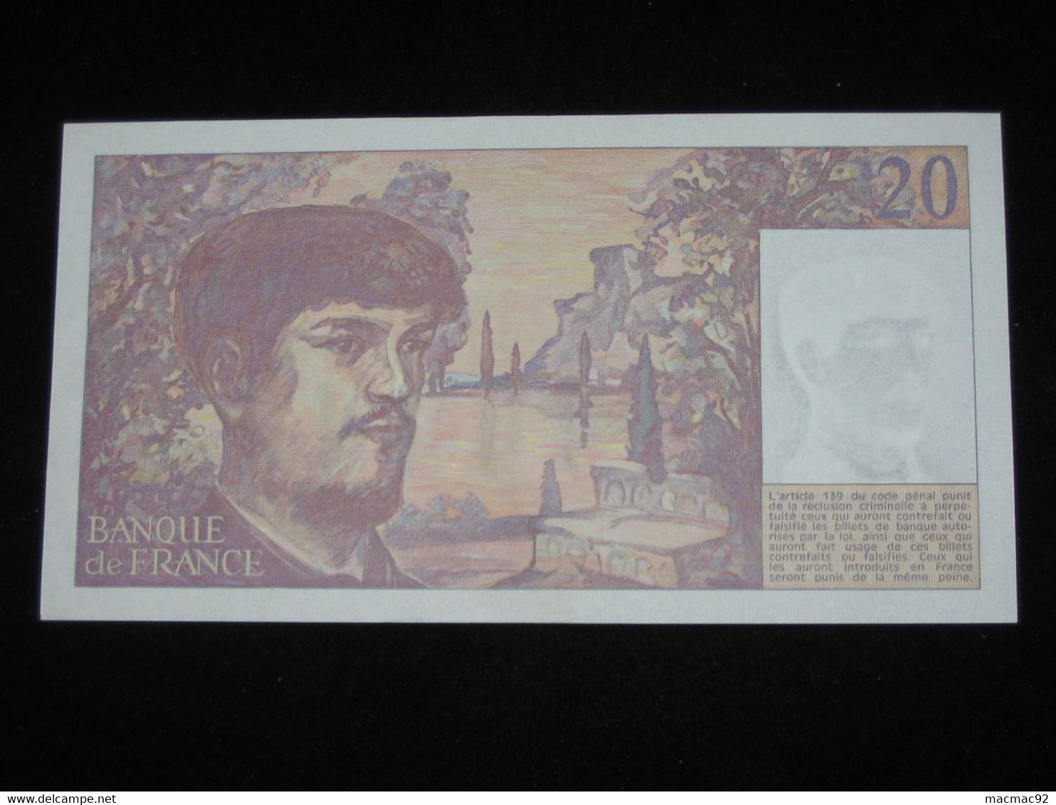 20 Francs DEBUSSY 1980   **** EN ACHAT IMMÉDIAT  **** - 20 F 1980-1997 ''Debussy''