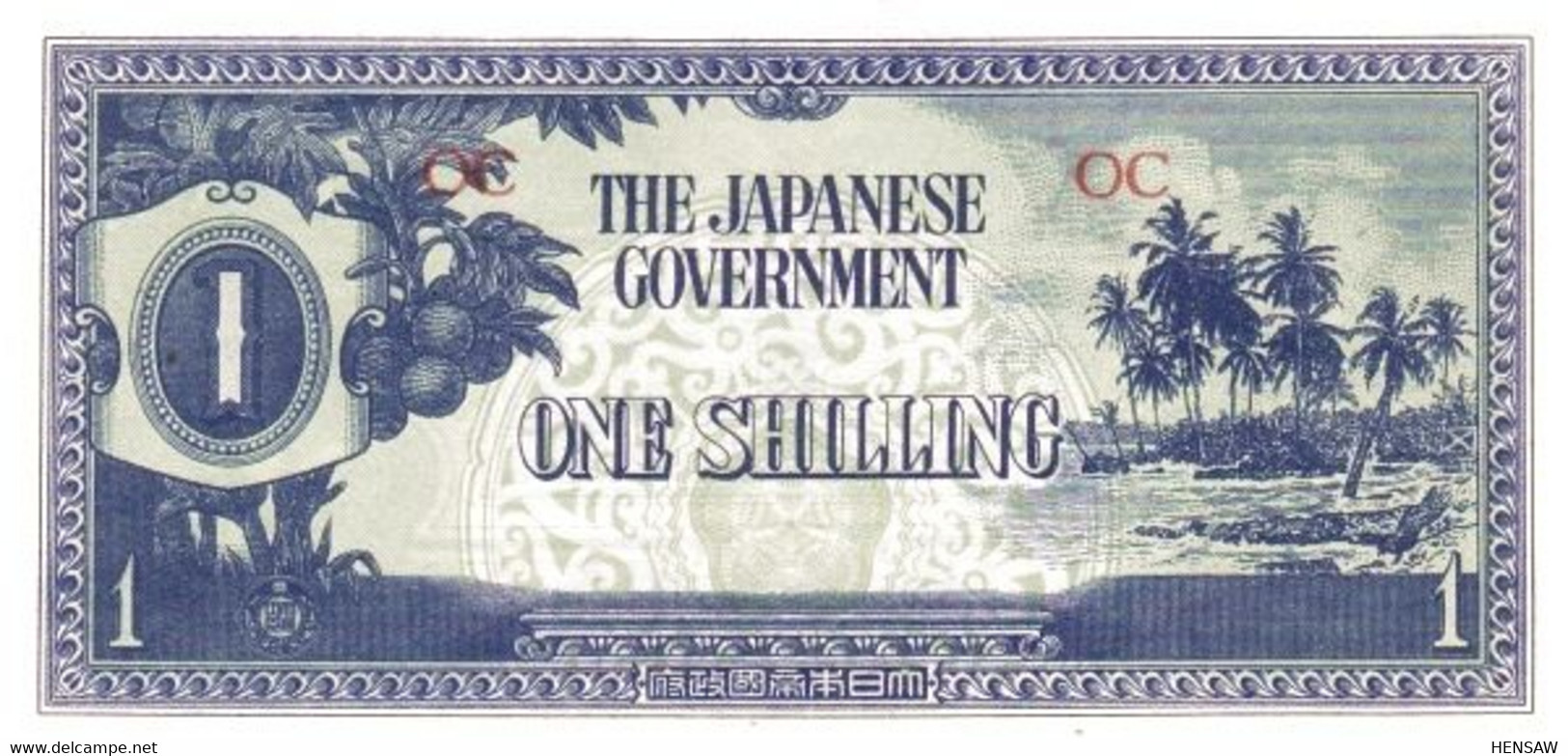 OCEANIA JAPANESE GOVERMENT P 2 1 SHILLING 1942 UNC SC NUEVO - Otros – Oceanía