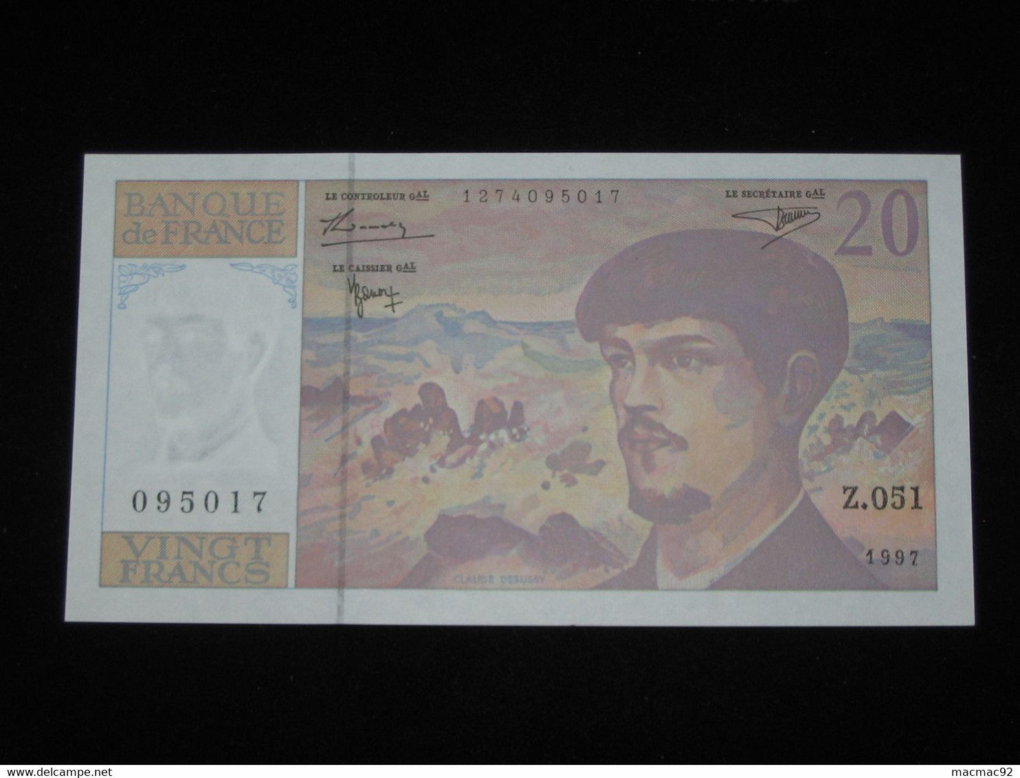 20 Francs DEBUSSY 1997   **** EN ACHAT IMMÉDIAT  **** - 20 F 1980-1997 ''Debussy''