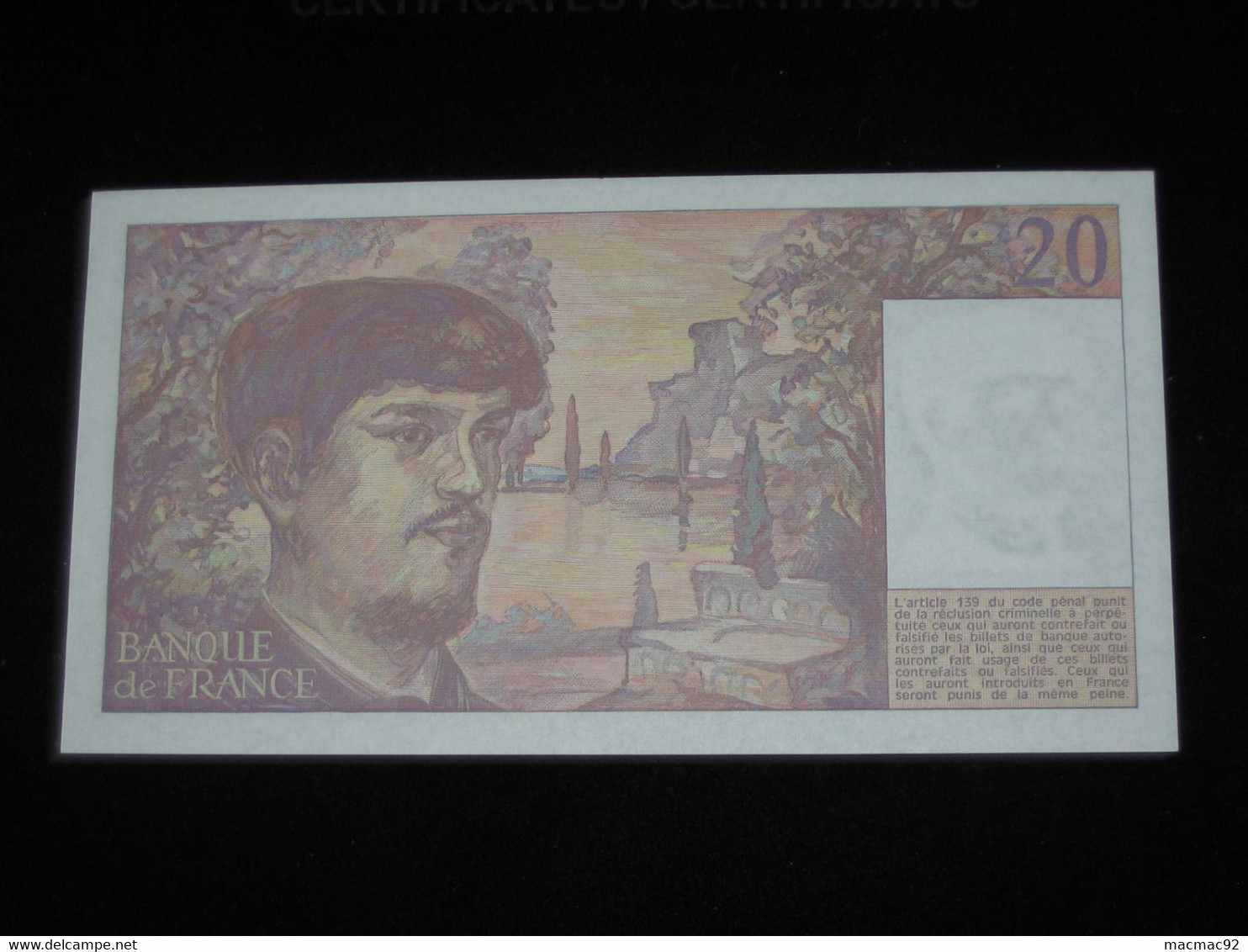 20 Francs DEBUSSY 1989   **** EN ACHAT IMMÉDIAT  **** - 20 F 1980-1997 ''Debussy''