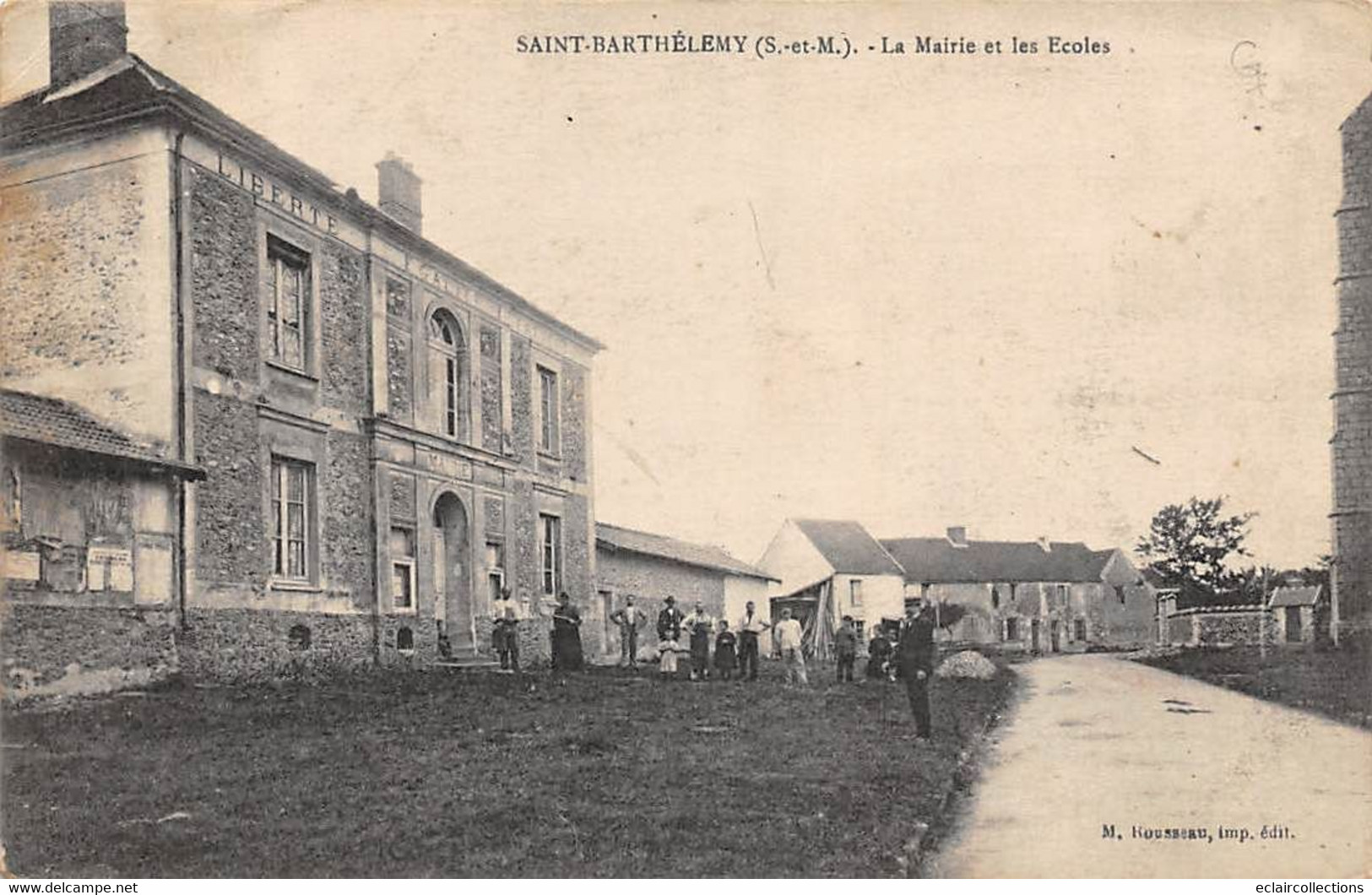 Saint Barthélémy En Beaulieu         77        La Mairie Et Les Ecoles      (voir Scan) - Autres & Non Classés