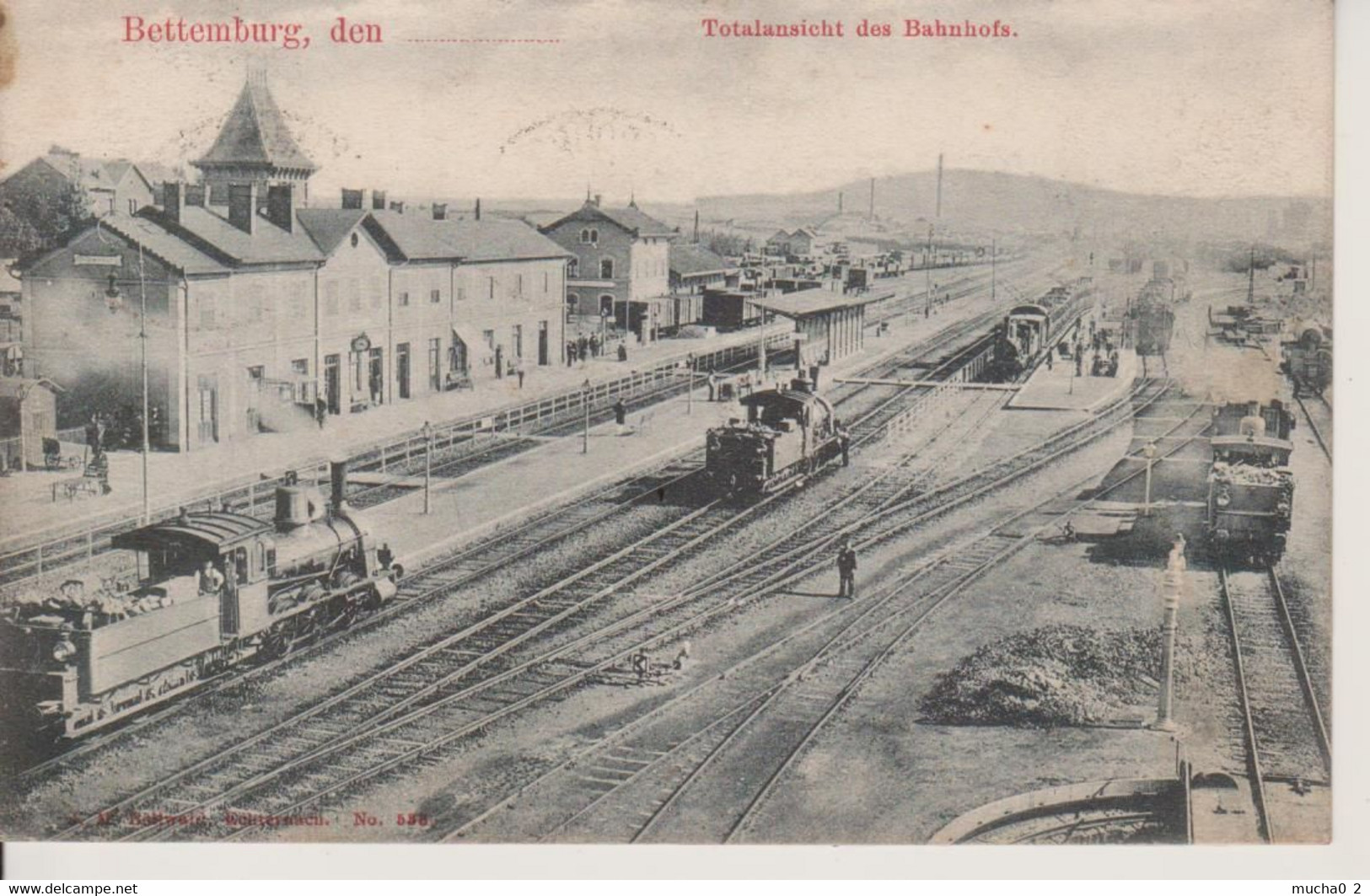 BETTEMBOURG - VUE DE LA GARE - TRAIN ET LOCOMOTIVES - Bettemburg