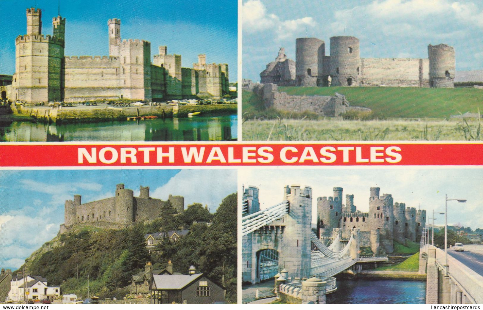 Postcard North Wales Castles My Ref B14707 - Châteaux