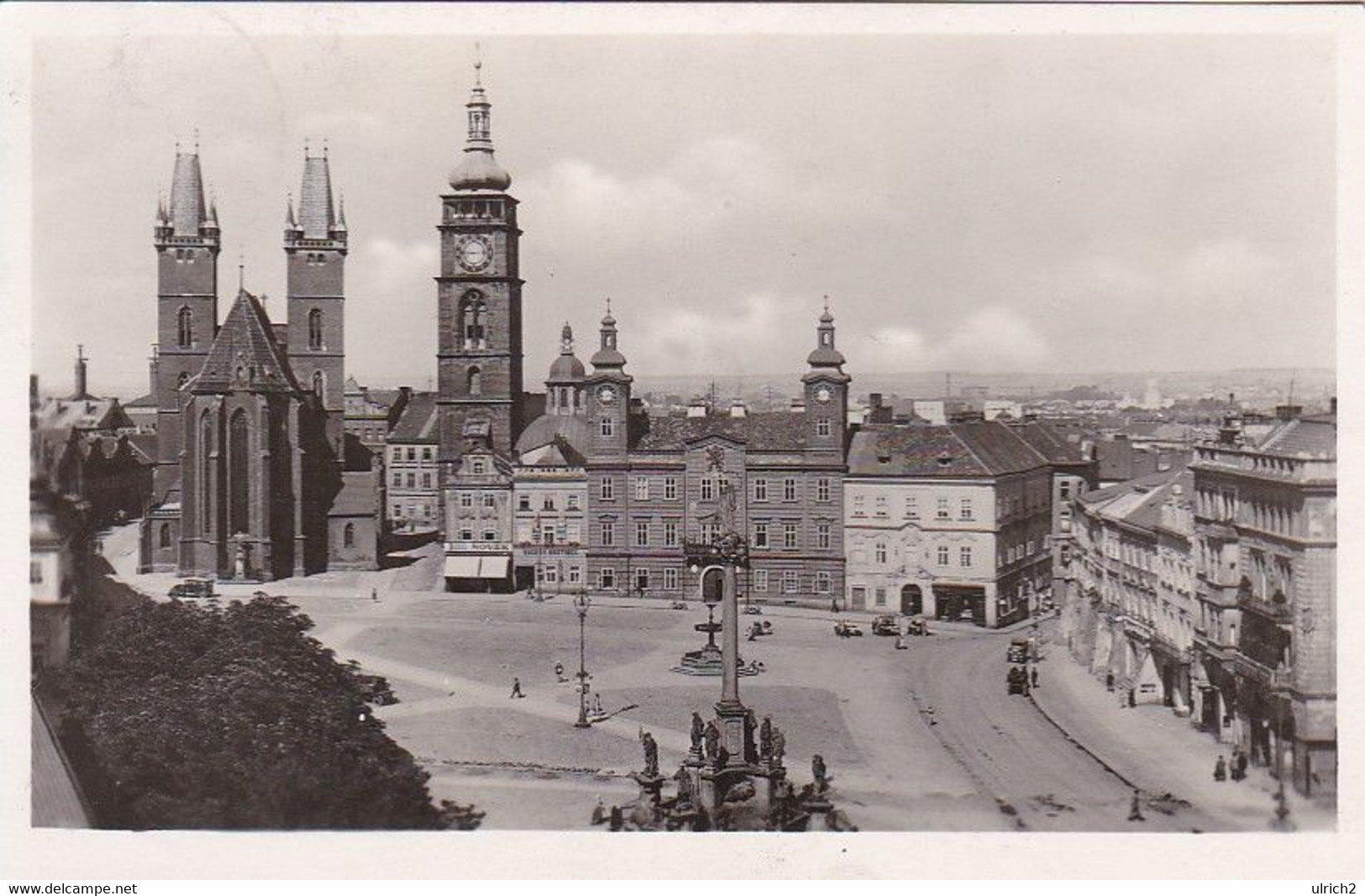 AK Königgrätz - Altstadt - Grosser Ringplatz - Feldpost Reserve-Lazarett Königgrätz - 1940 (63226) - Boehmen Und Maehren