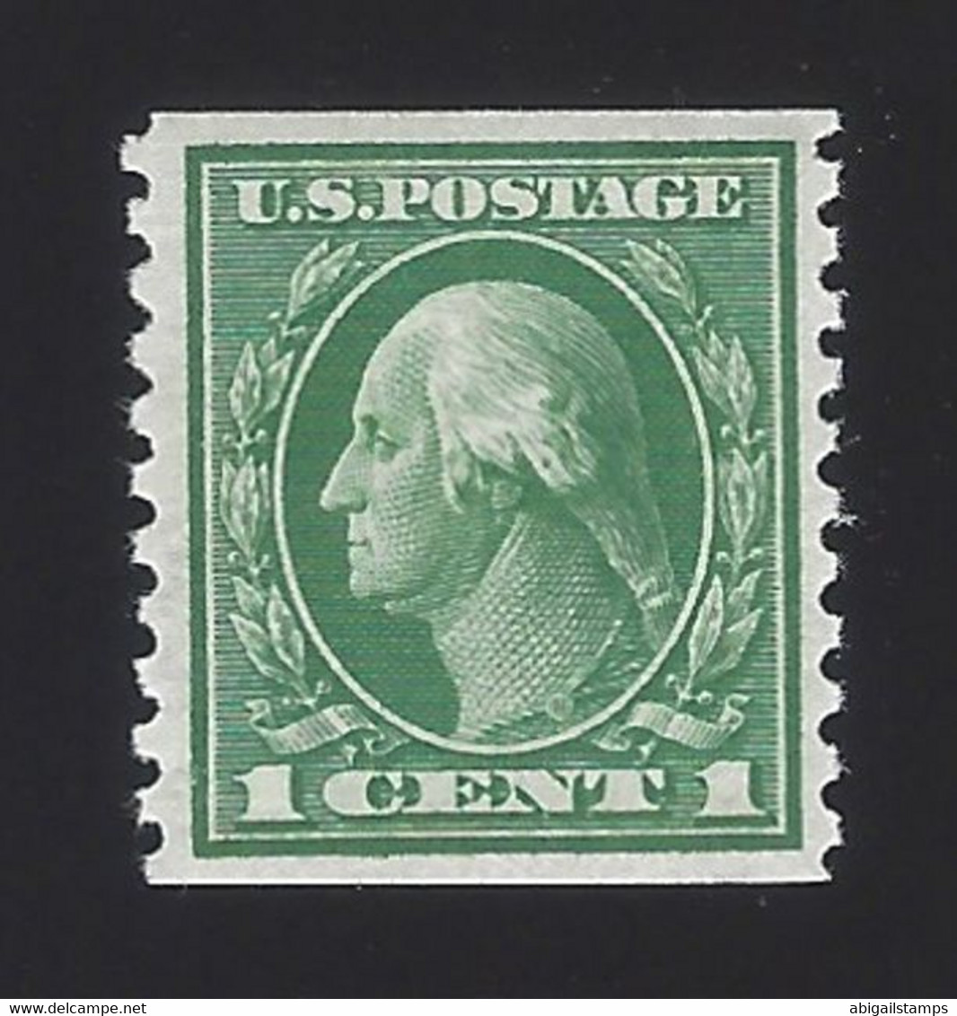 US #443 1914 Green Wmk 190 Perf 10 Vert Mint OG LH F-VF SCV $30 - Unused Stamps