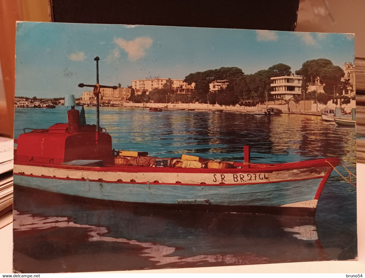 Cartolina Brindisi Villaggio Pescatori, Barca Da Pesca 1967 - Brindisi