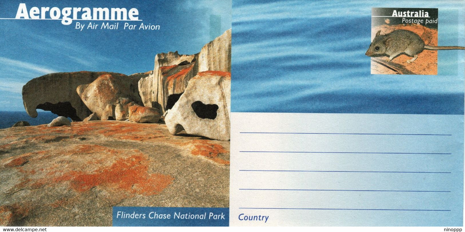 Australia ASC A129 1997 National Parks,Flinders Chase, Mint Aerogramme - Aerogrammi