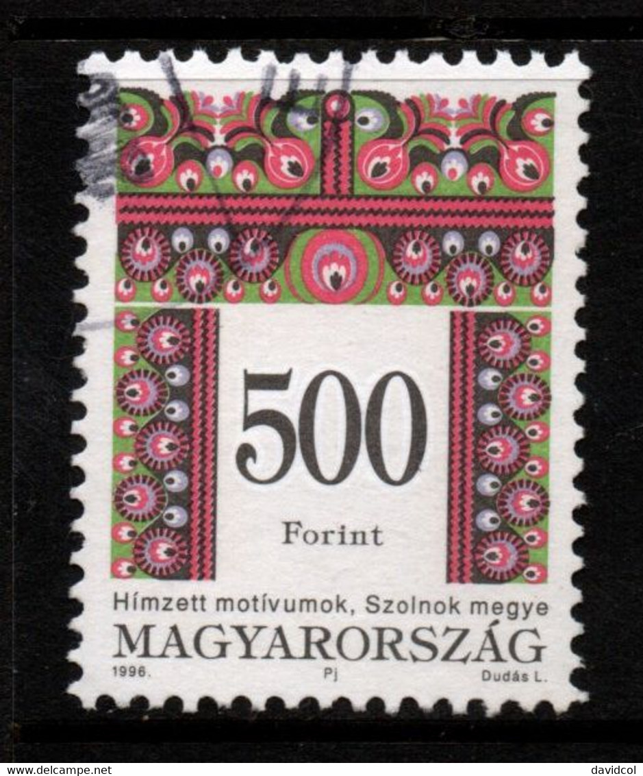 1744- HUNGARY - 1994 - SC#: 3478 - USED - FOLK  DESIGNS - Usati