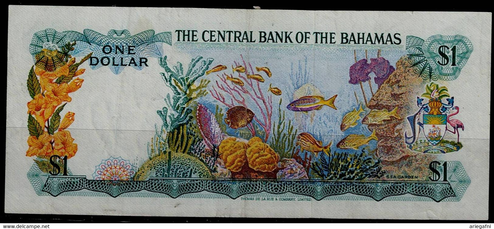 BAHAMAS 1974 BANKNOTES ELIZABETH II ONE DOLARS UNC !! - Bahama's