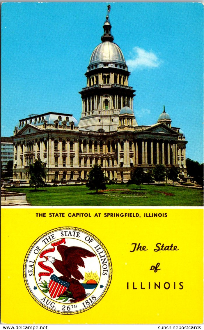 Illinois Springfield State Capitol Building And State Seal - Springfield – Illinois