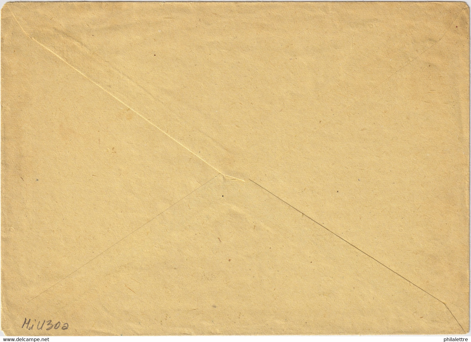 HUNGARY - 1956 60f Combined Harvester Type Postal Envelope Mi.U30a - Enteros Postales