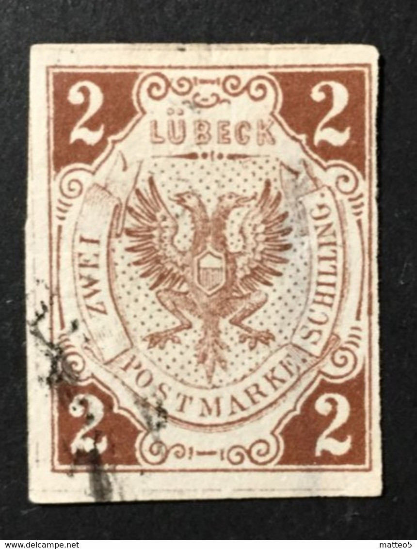 1859 German Lubeck -  Hansa City Lubeck  - Used - A2 - Luebeck