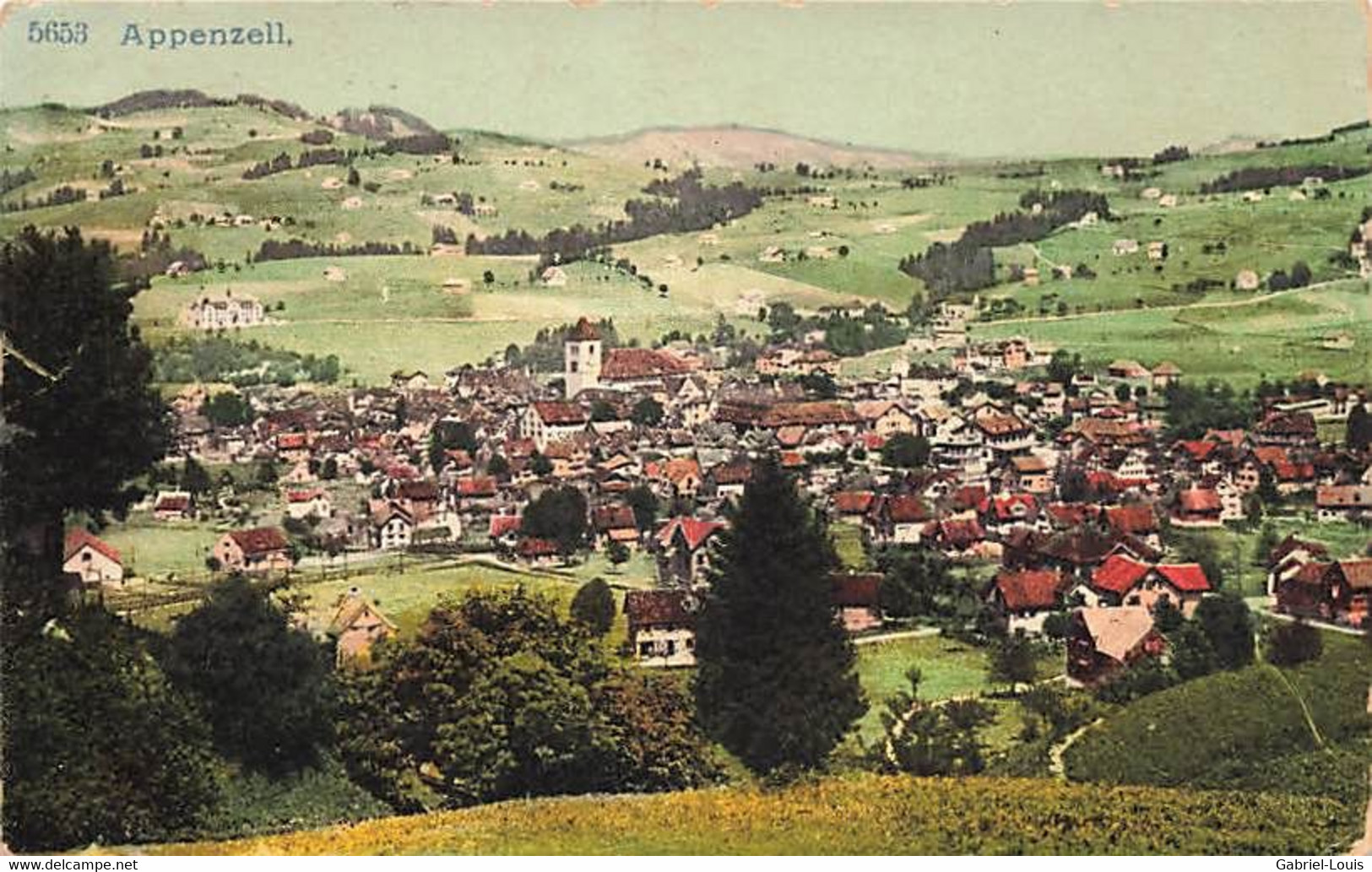 Appenzell Litho Cachet Freigegeben - Appenzell