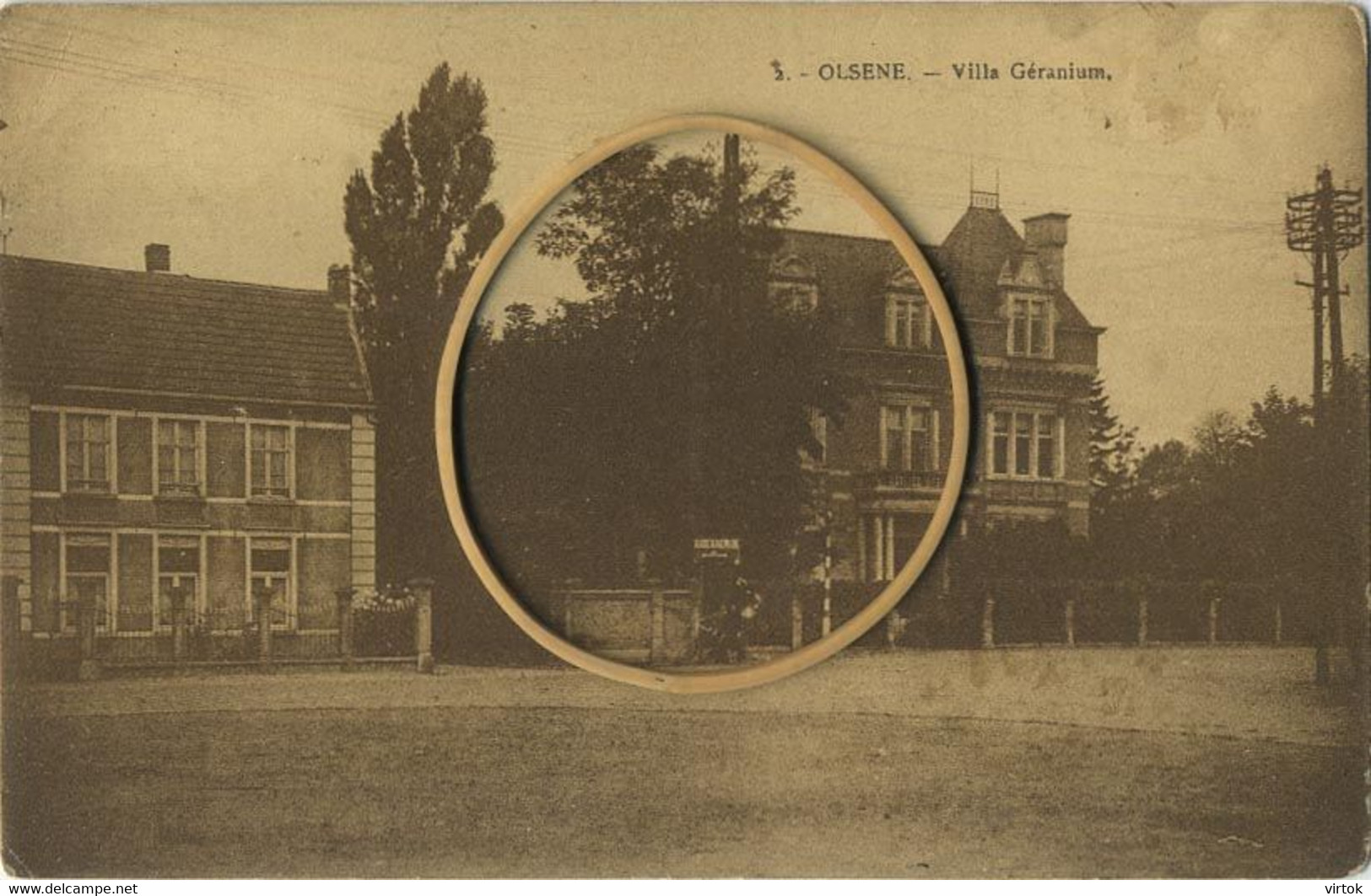 Olsene  :  Villa Géranium  (  Met Zegel ) - Zulte