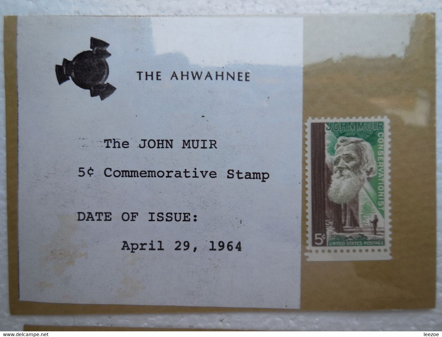 TIMBRES, STAMP USA, NATIONAL PARKS PASSPORT SERIES + THE AHWAHNEE 5c JOHN MUIR COMMEMORATIVE