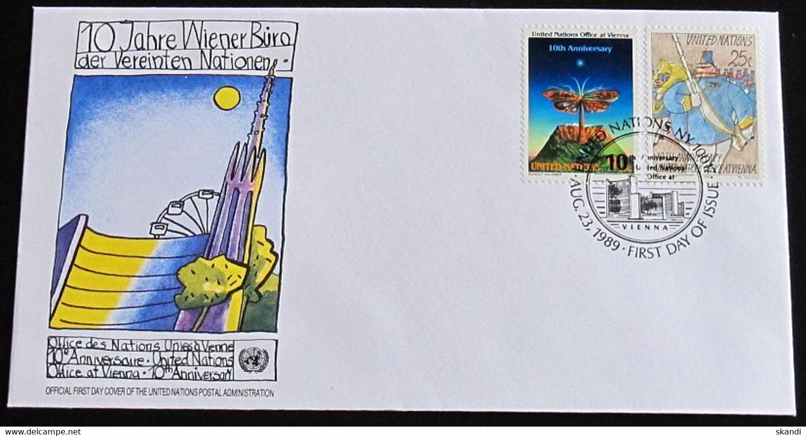 UNO NEW YORK 1989 Mi-Nr. 577/78 FDC - FDC