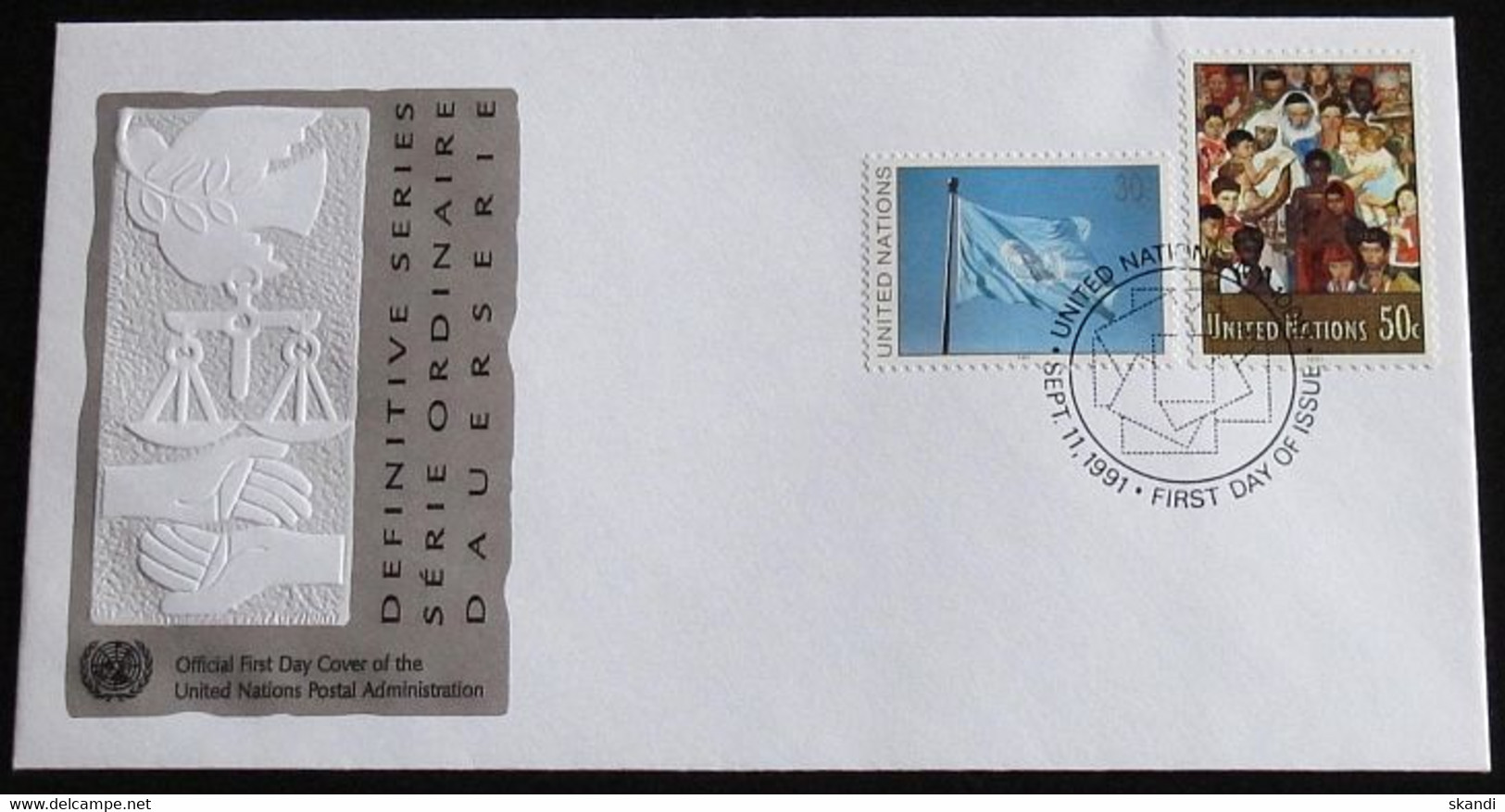 UNO NEW YORK 1991 Mi-Nr. 619/20 FDC - FDC