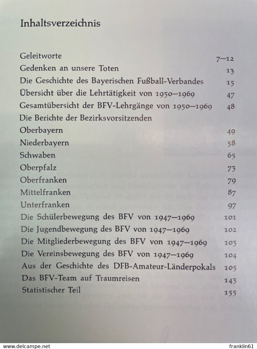 25 Jahre Bayerischer Fußball-Verband E.V. : BFV. - Sports