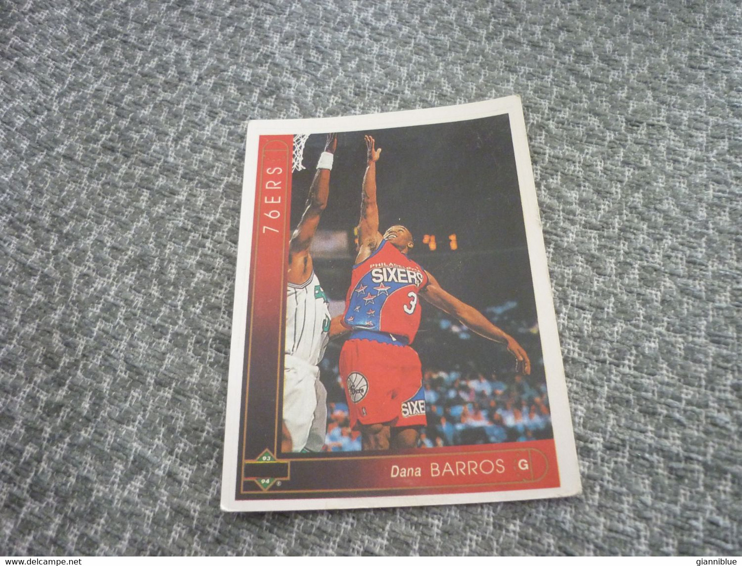 Dana Barros Philadelphia 76ers Basket Basketball '90s Rare Greek Edition Card - 1990-1999