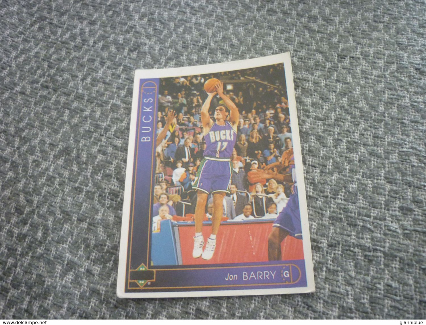 Jon Barry Milwaukee Bucks Basket Basketball '90s Rare Greek Edition Card - 1990-1999