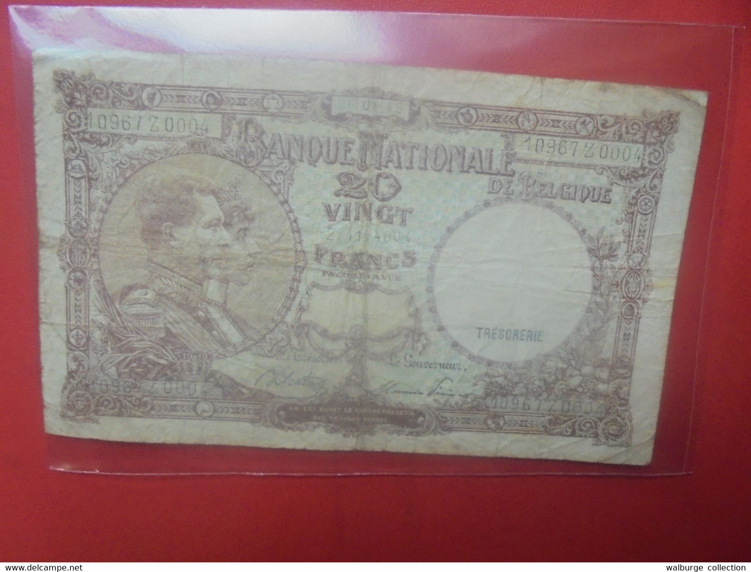 BELGIQUE 20 Francs 1945 Circuler (B.29) - 20 Francs