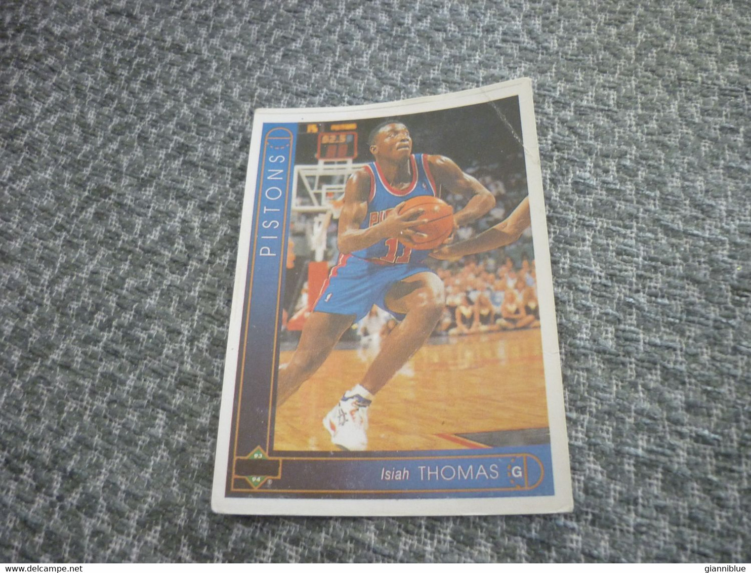 Isiah Thomas Detroit Pistons Basket Basketball '90s Rare Greek Edition Card - 1990-1999