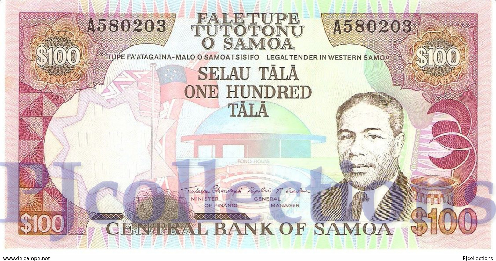 SAMOA 100 TALA 1990 PICK 30 UNC - Samoa