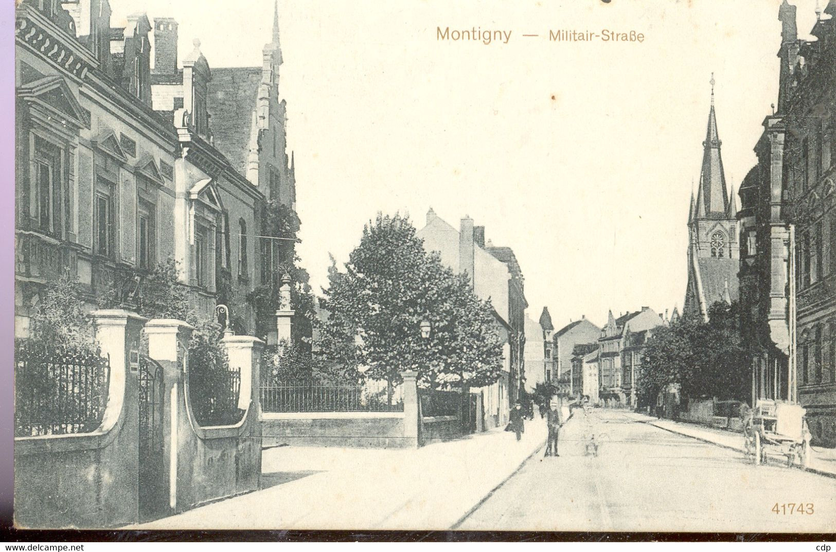 Postkarte Montigny   Militair Strabe  14/18    1918 - Montigny-le-Tilleul