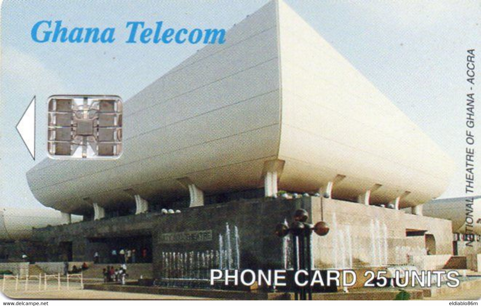 GHANA - CHIP CARD - NATIONAL THEATRE ACCRA - 01/98 - Ghana