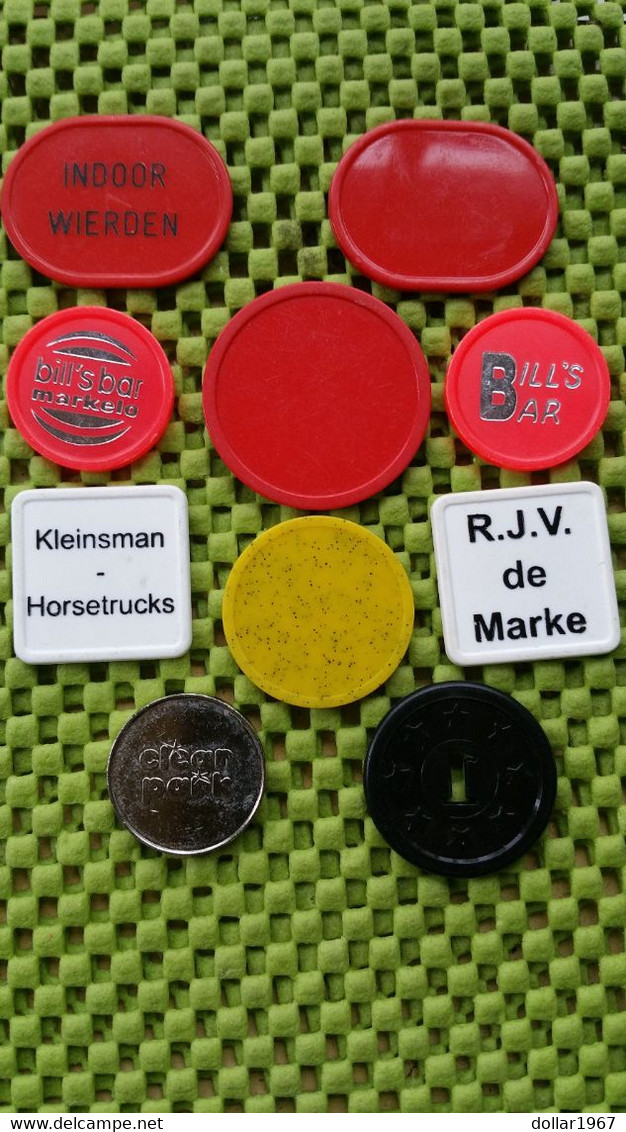 10 X ,Consumptie Munten Consumption Coins  Verbrauchsmünzen-  Foto's  For Condition.(Originalscan !!) - Trade Coins