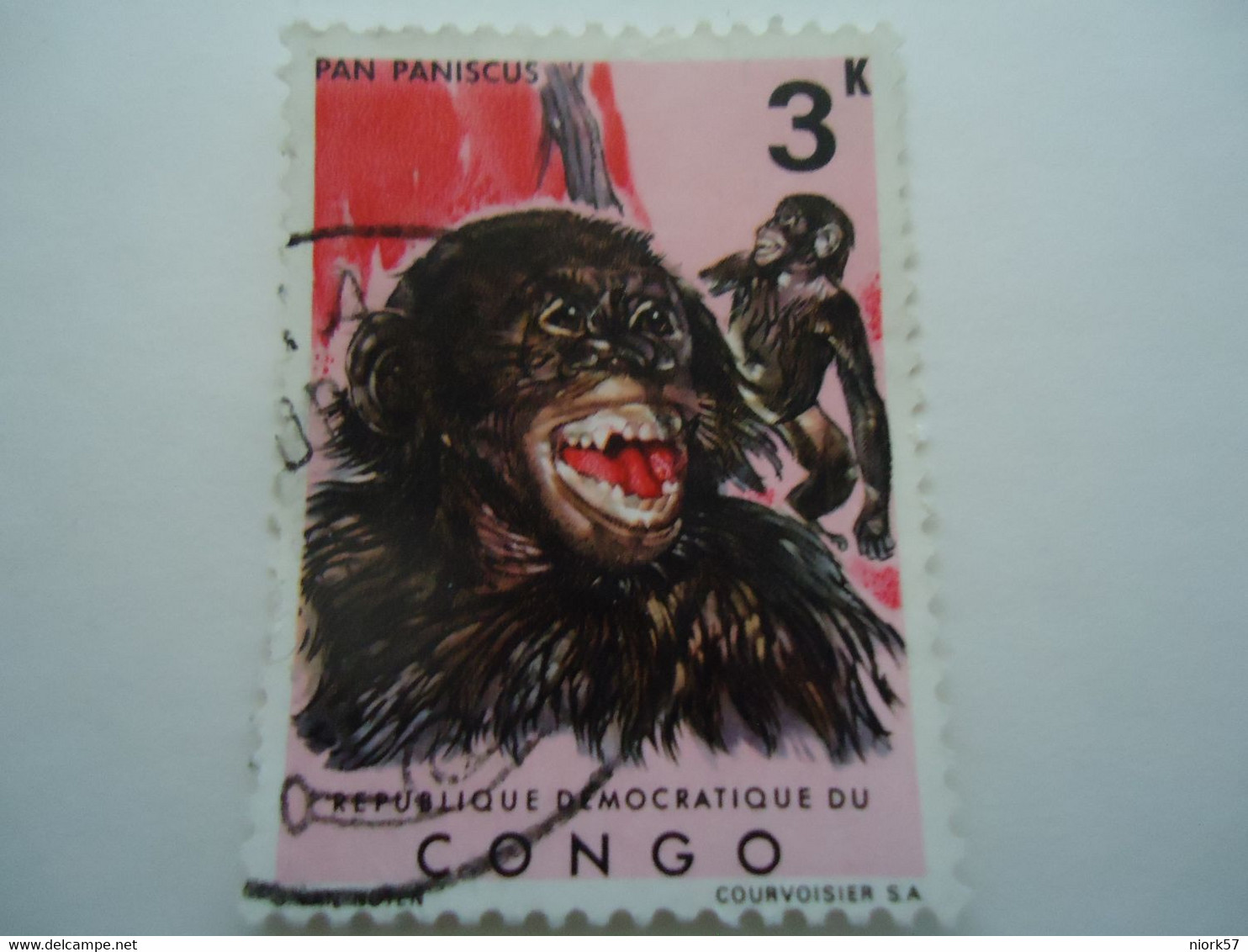 CONGO   USED  STAMPS  ANIMALS PAN PANISCUS - Sonstige & Ohne Zuordnung