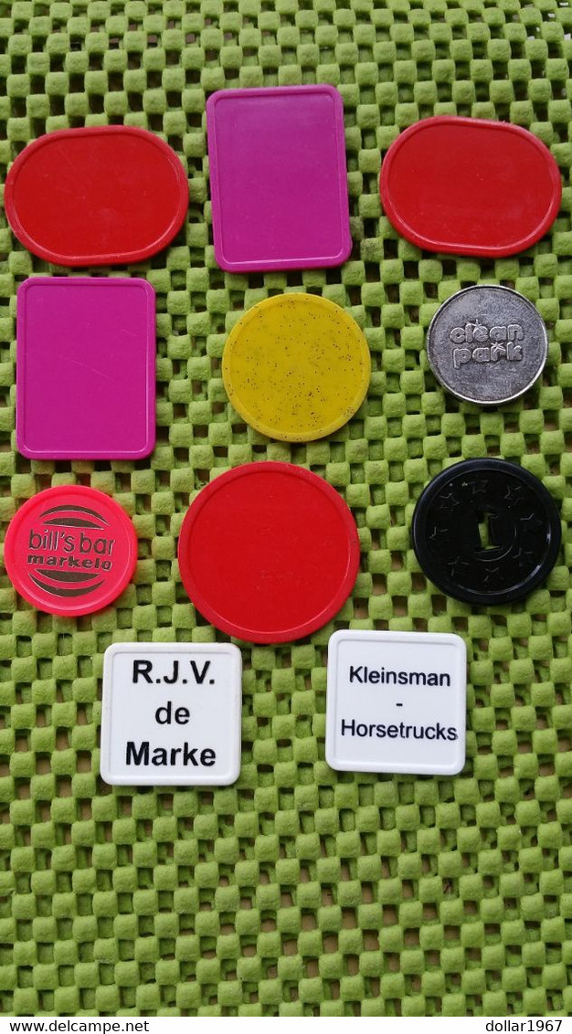 11 X ,Consumptie Munten Consumption Coins  Verbrauchsmünzen-  Foto's  For Condition.(Originalscan !!) - Trade Coins