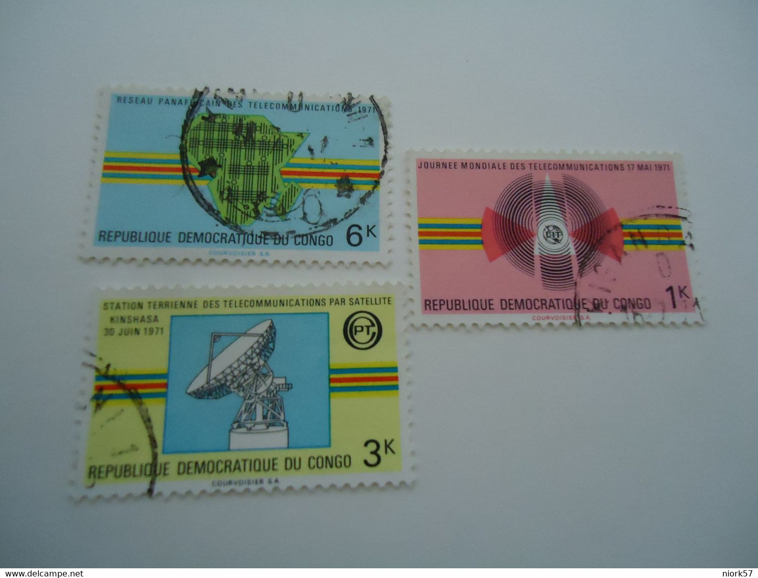 CONGO  REB  USED STAMPS ANNIVERSARIES  WITH POSTMARK - Autres & Non Classés