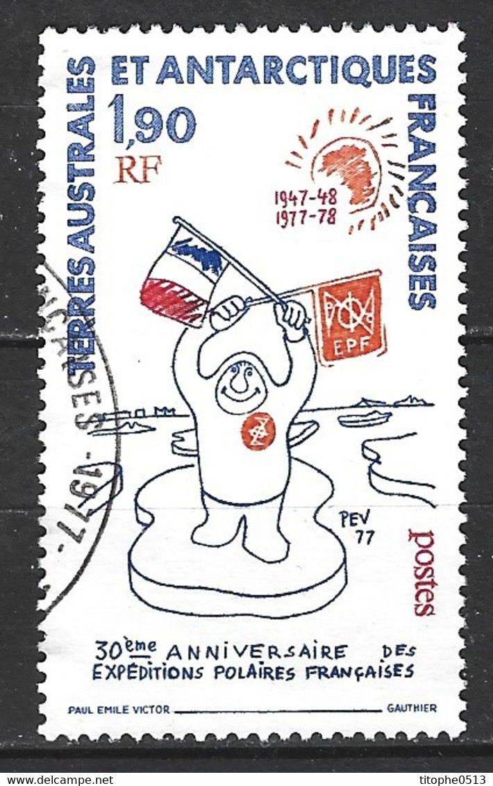 TAAF. N°73 Oblitéré De 1977. 30 Ans Des Expéditions Polaires Françaises. - Used Stamps